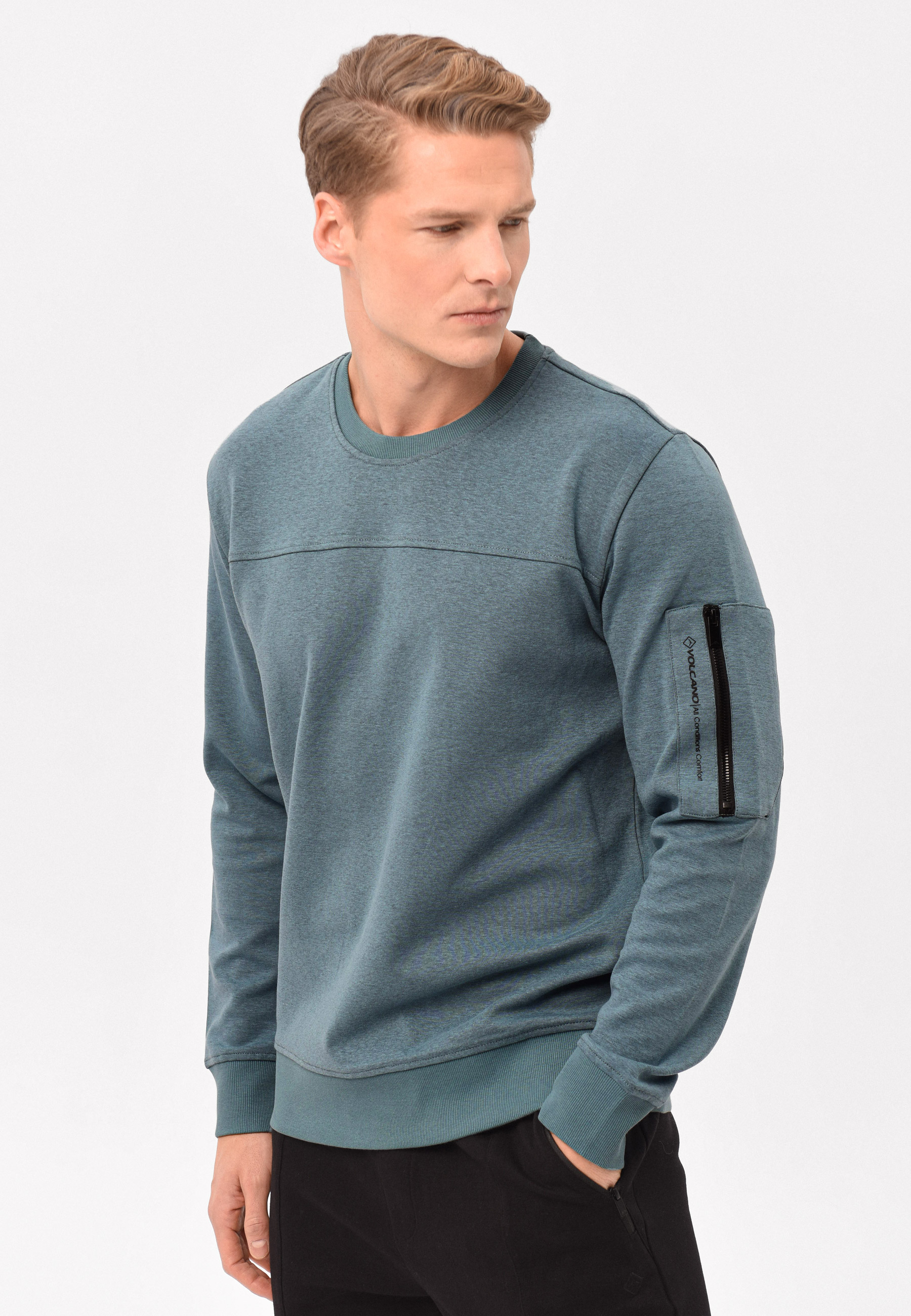 Gładka bluza B-NECK