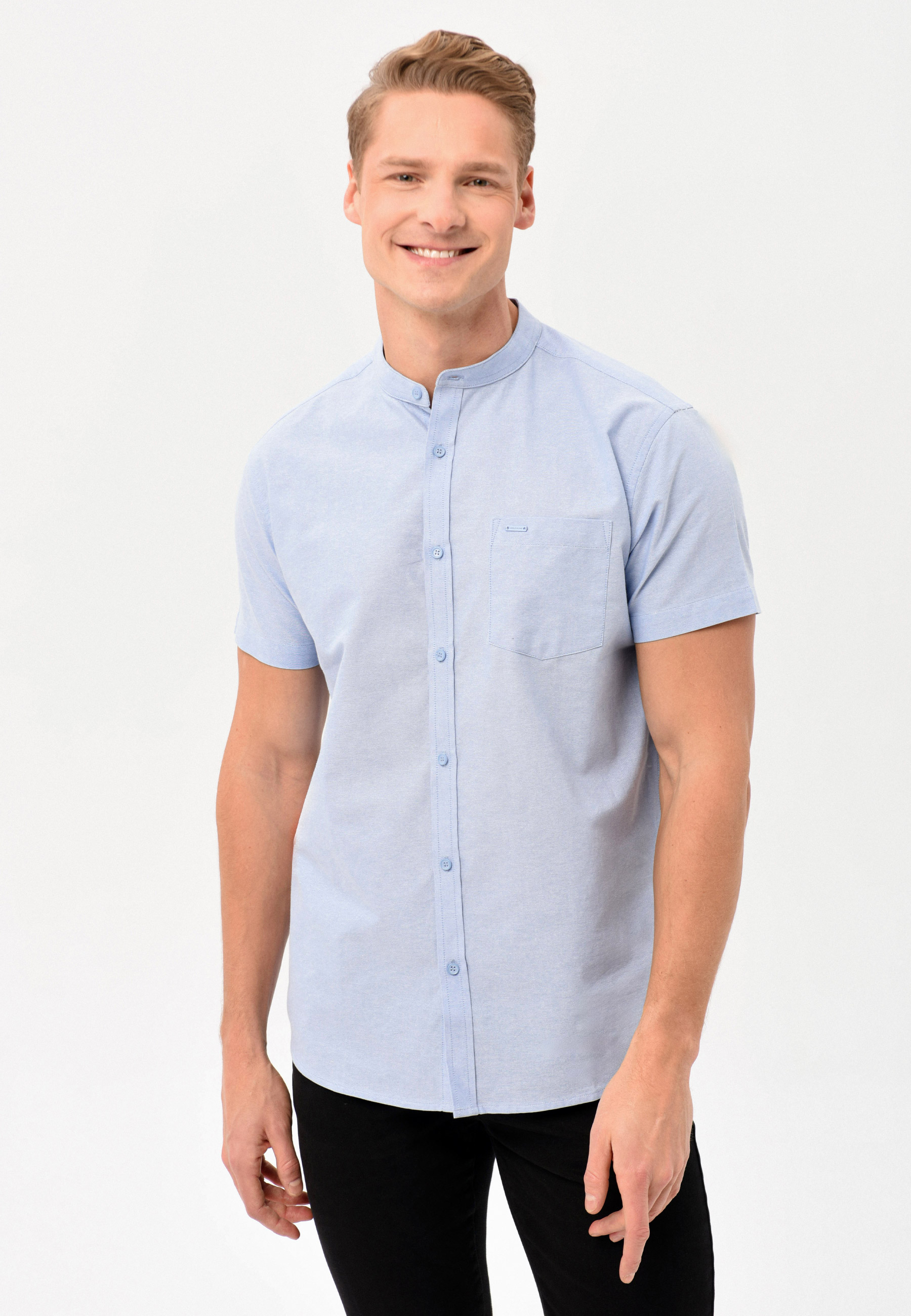 Koszula z krótkim rękawem, Regular Fit, C-TRIFO