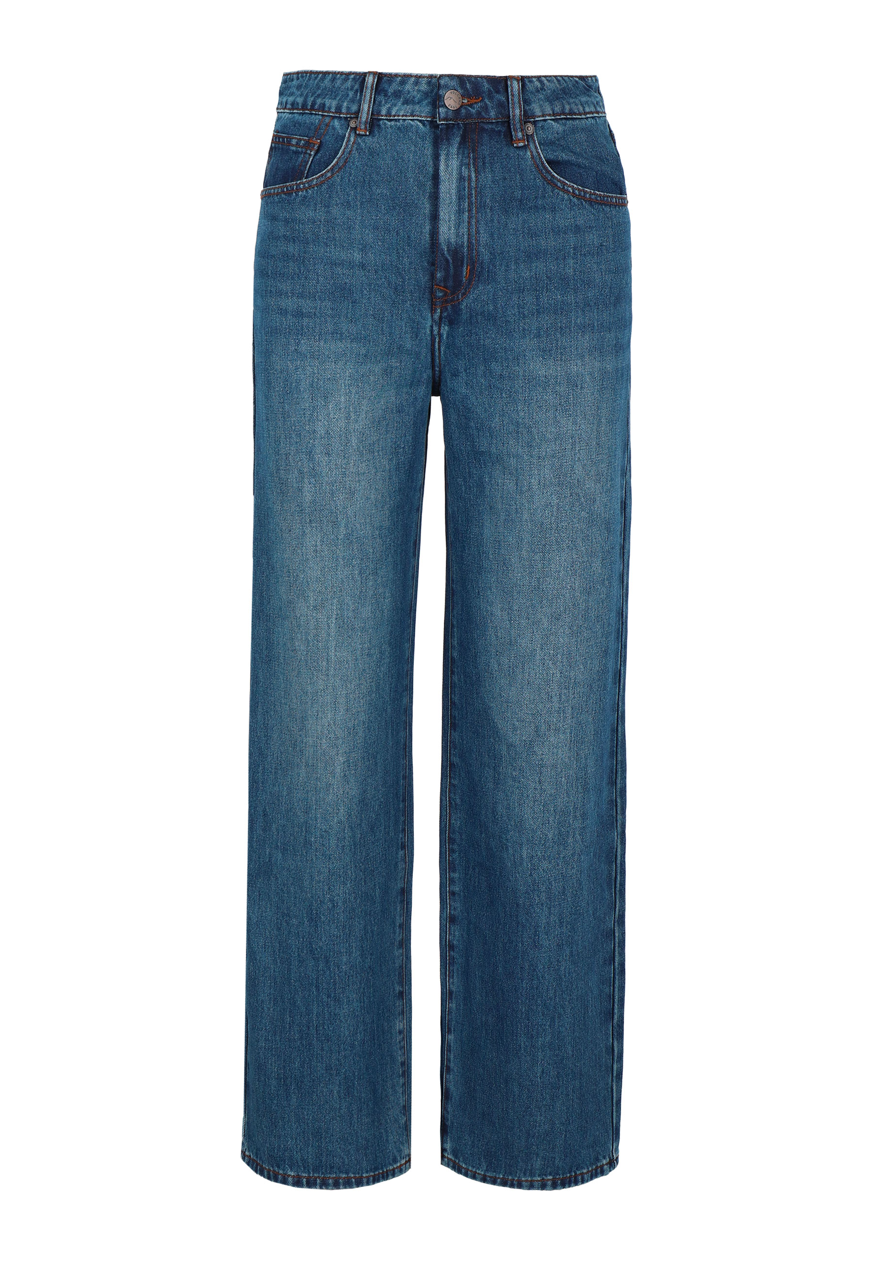 Niebieskie jeansy Bootcut Straight D-YANNA