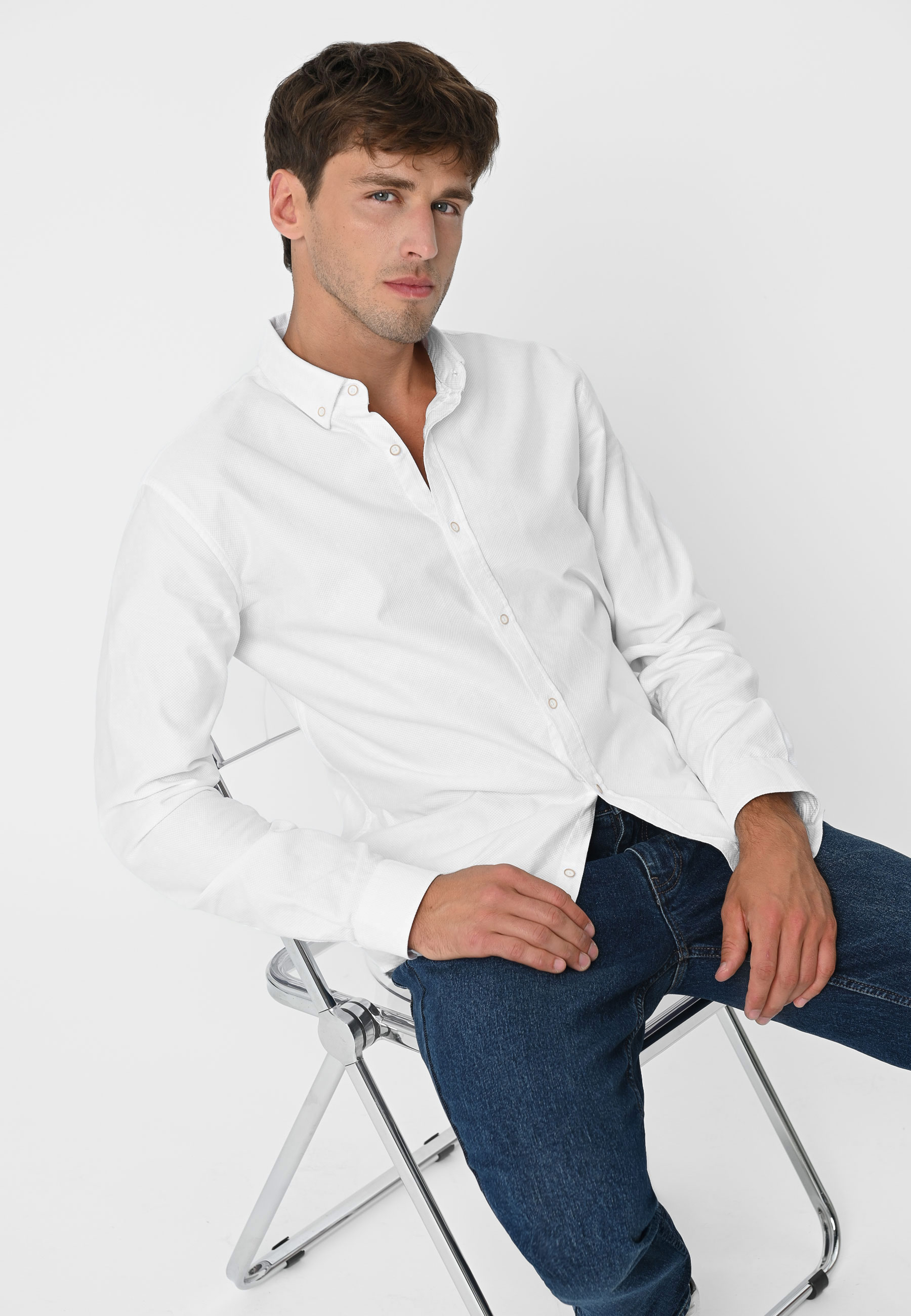 Biała koszula, Slim Fit, K-SALIX