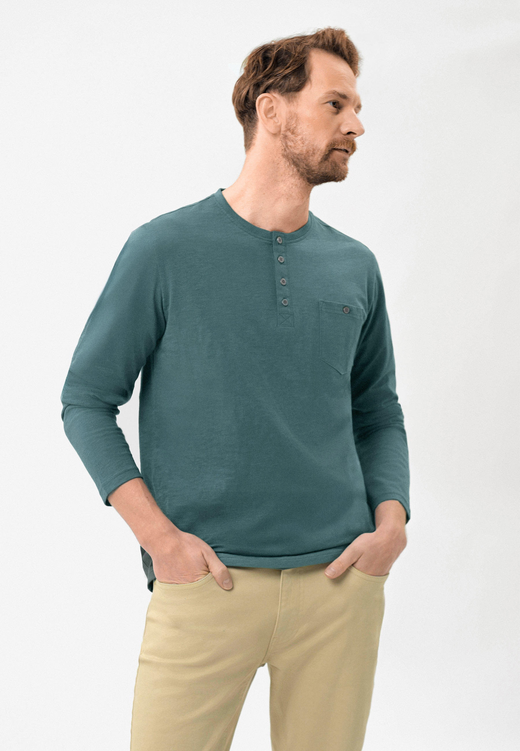 Niebieski longsleeve L-CASH