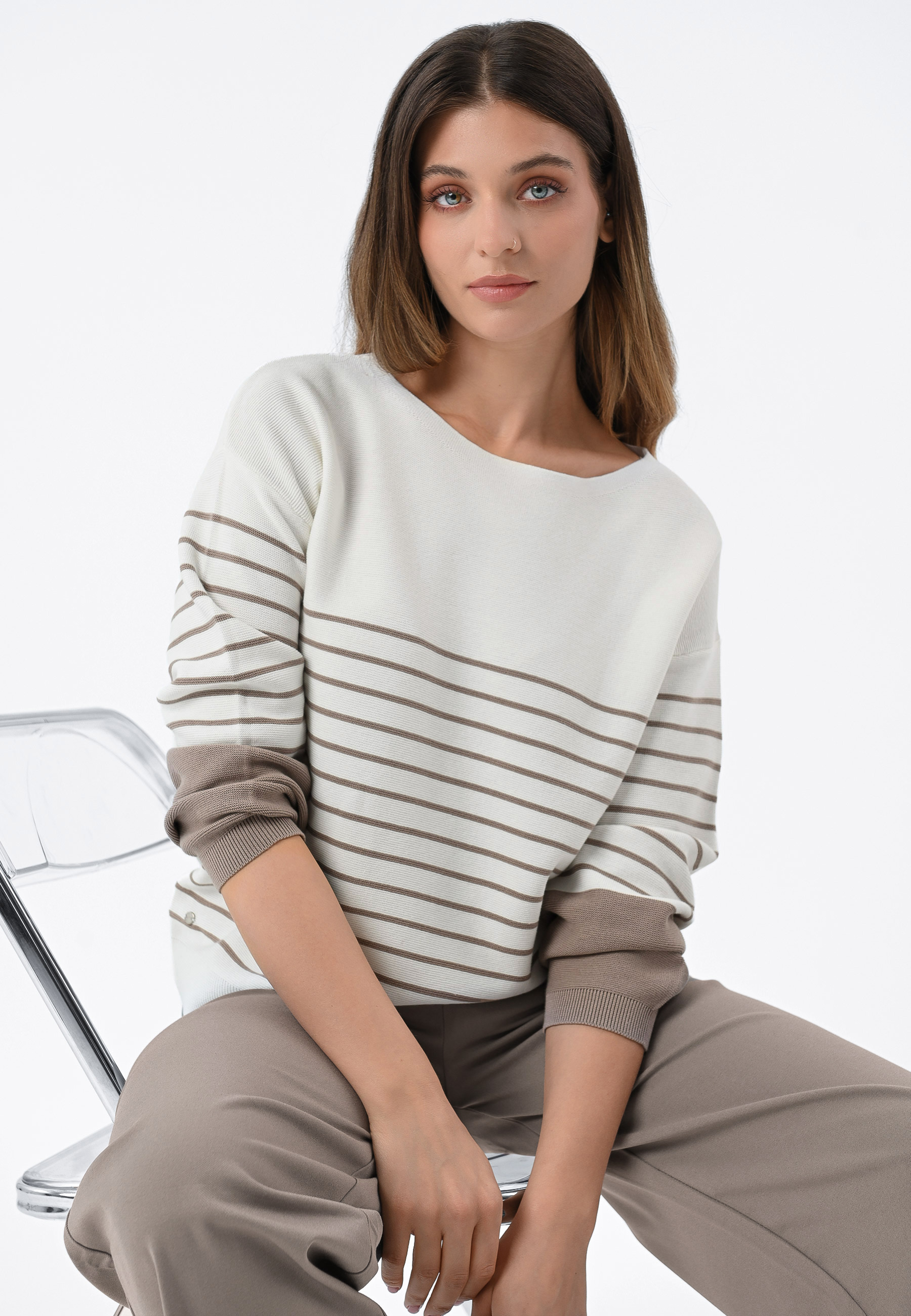 Sweter w paski S-MAGI