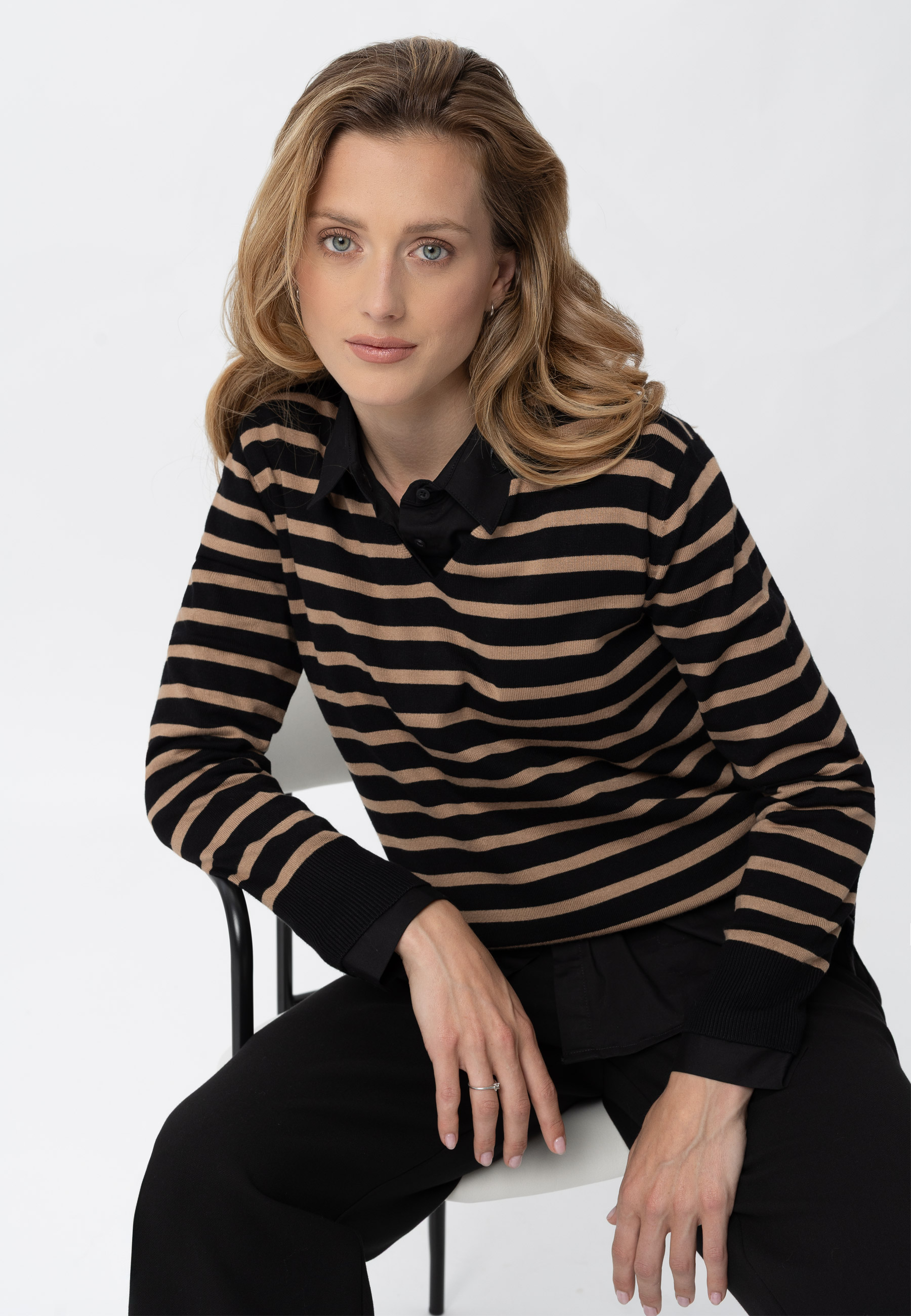 Sweter w paski S-TOLA
