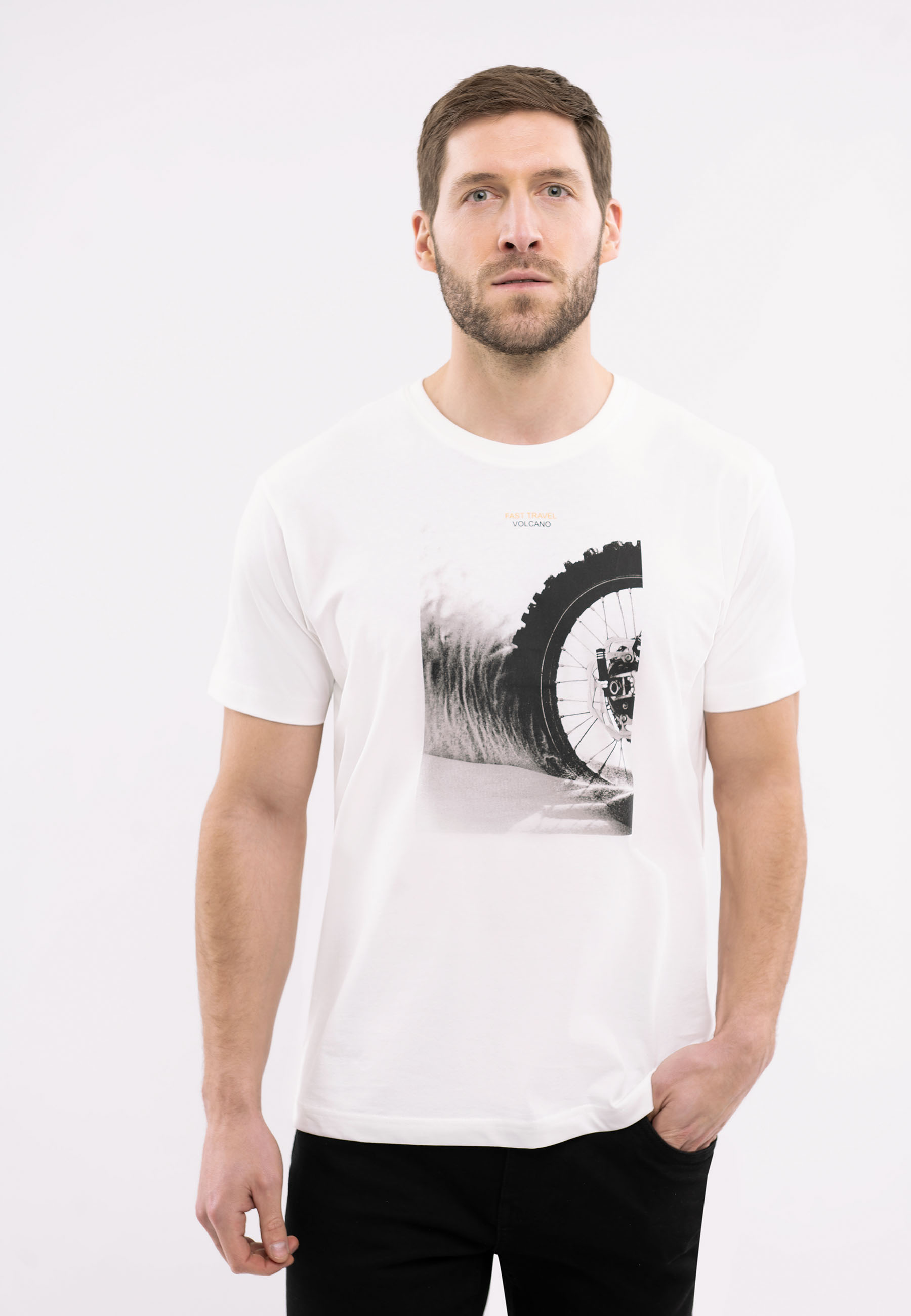 Bawełniany t-shirt, Comfort Fit, T-CHASE