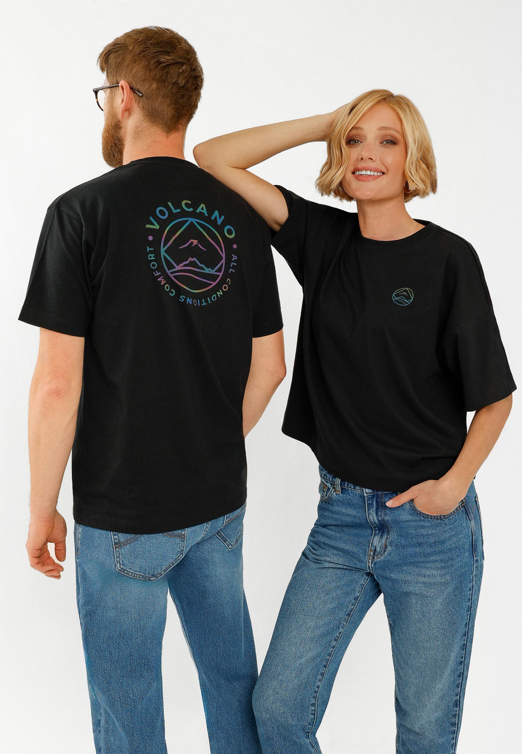 T-shirt z logo na plecach T-ELD