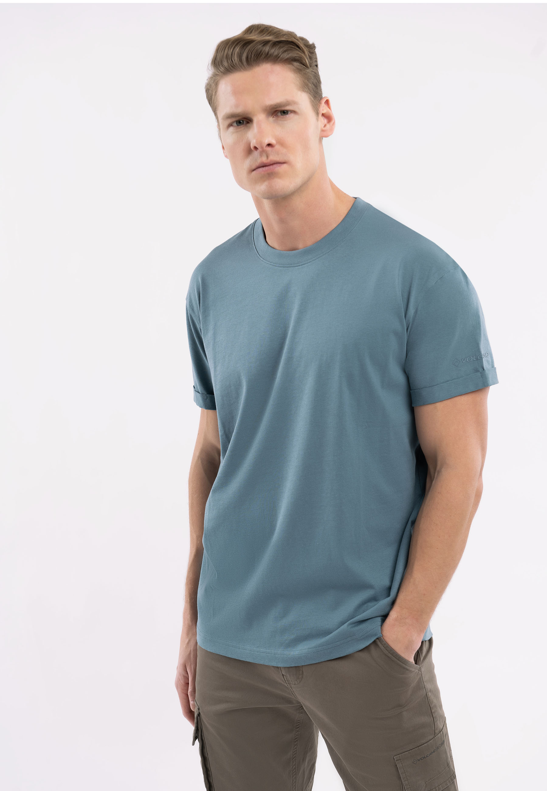 T-shirt bawełniany, Comfort Fit, T-GROL