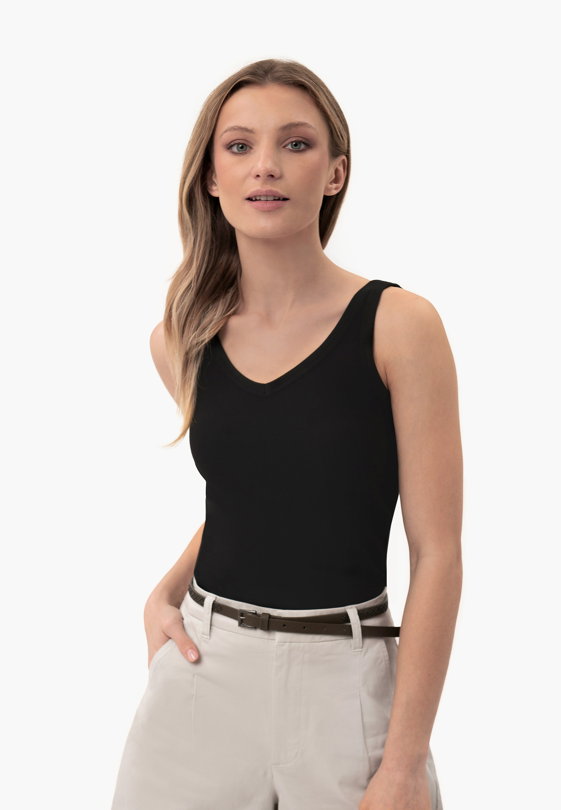 Prążkowany top basic T-IDA