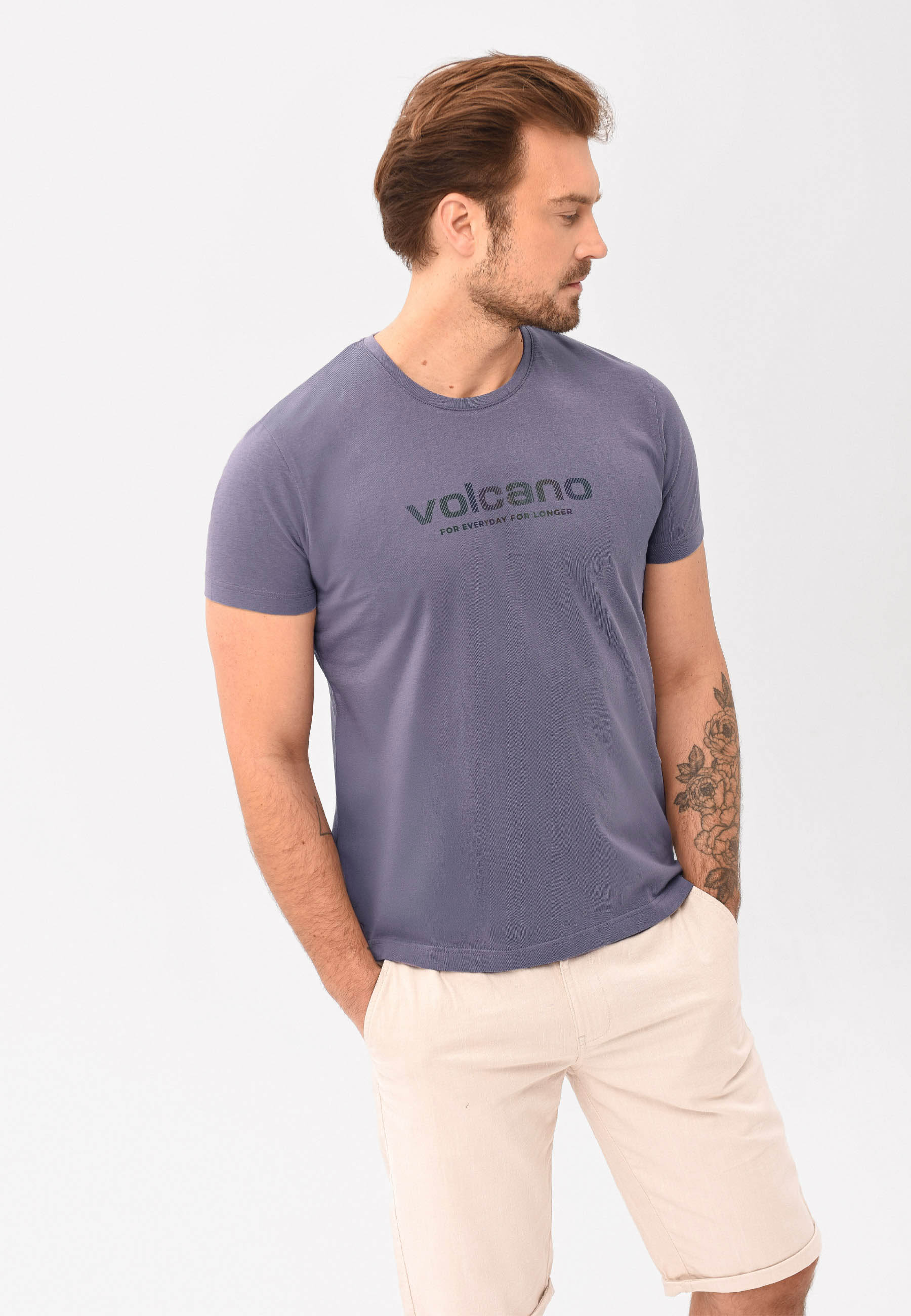 Fioletowy t-shirt T-MOOVO