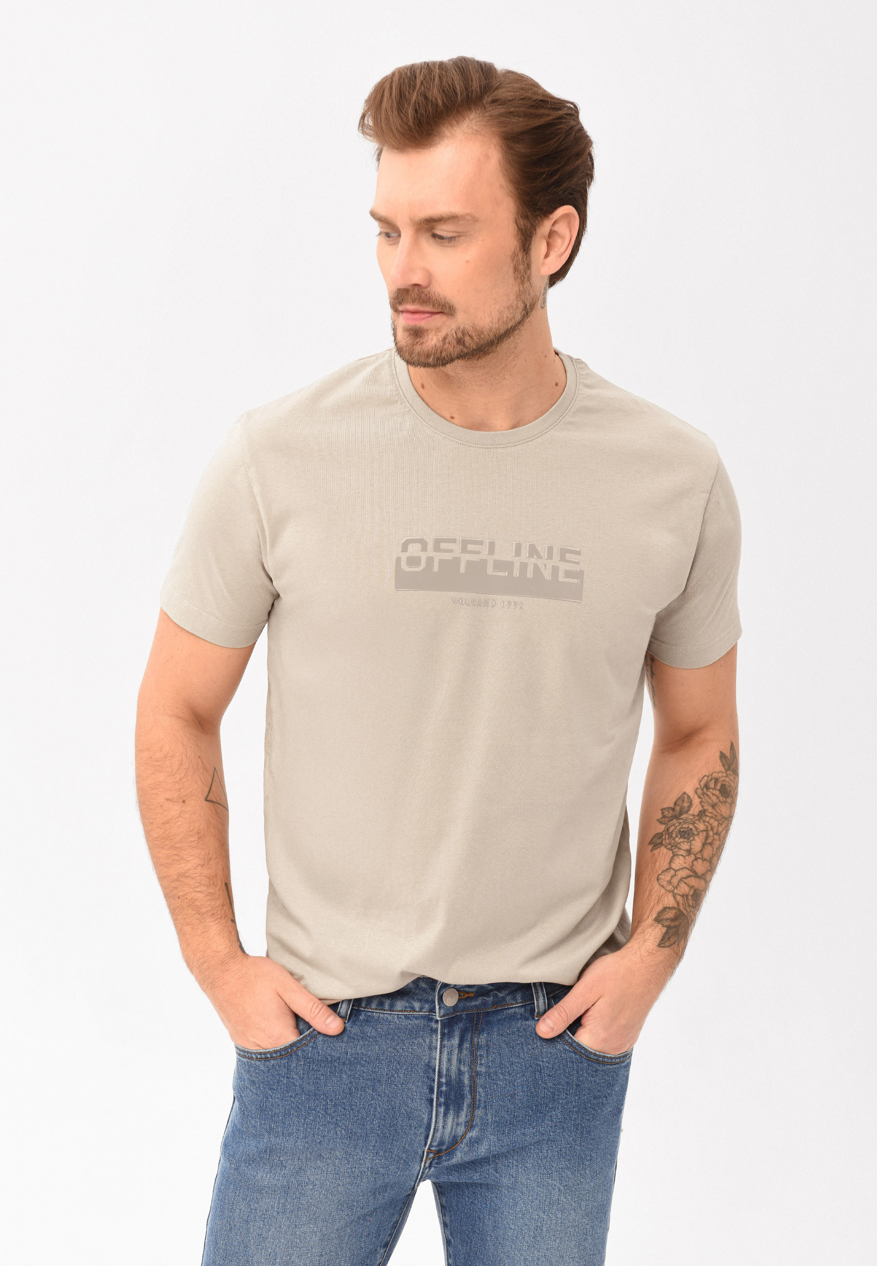 T-shirt z grubszej bawełny, Comfort Fit, T-OFTEN