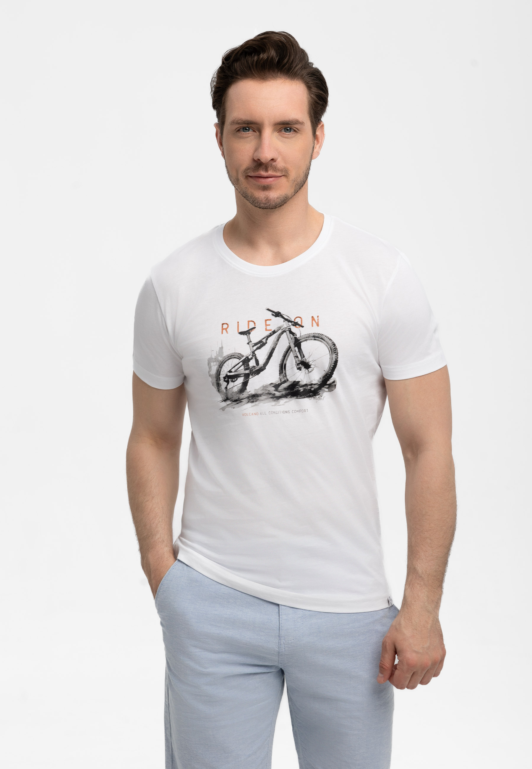 T-shirt z printem roweru T-RIDEON