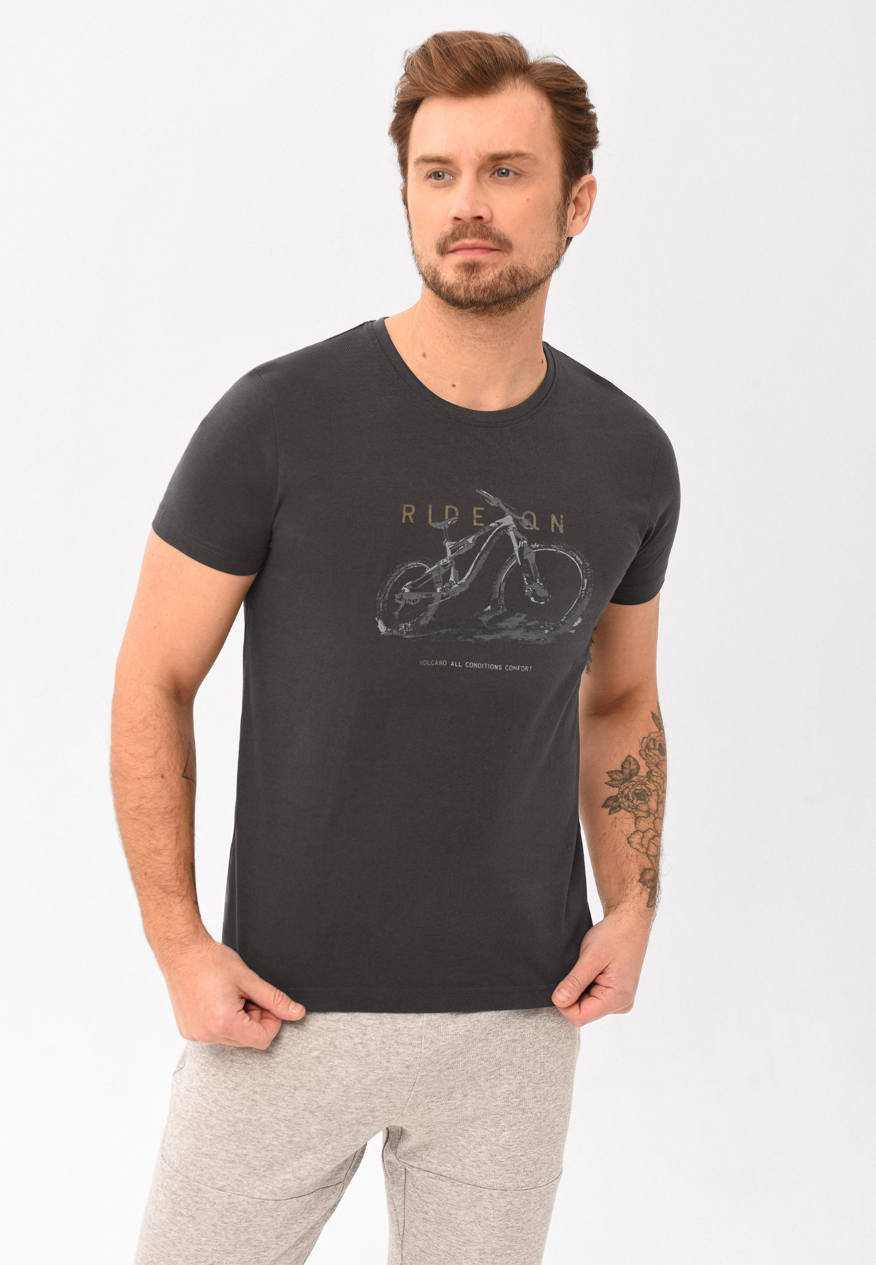 T-shirt z printem roweru T-RIDEON