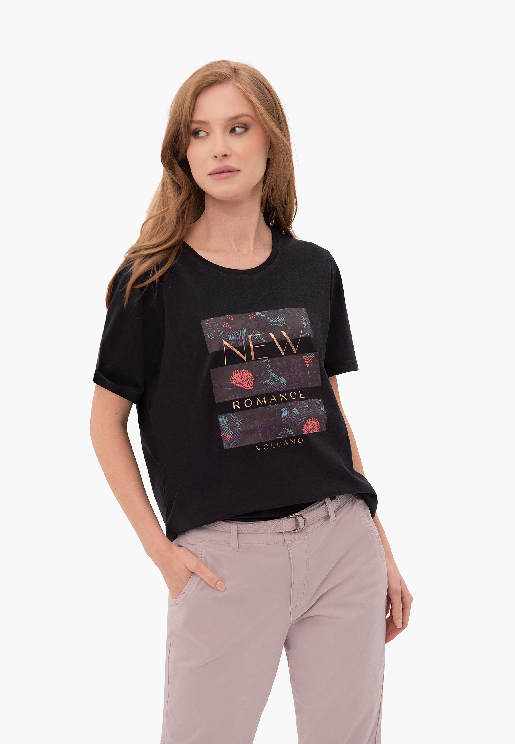 Koszulka z printem, Comfort Fit, T-ROMANCE