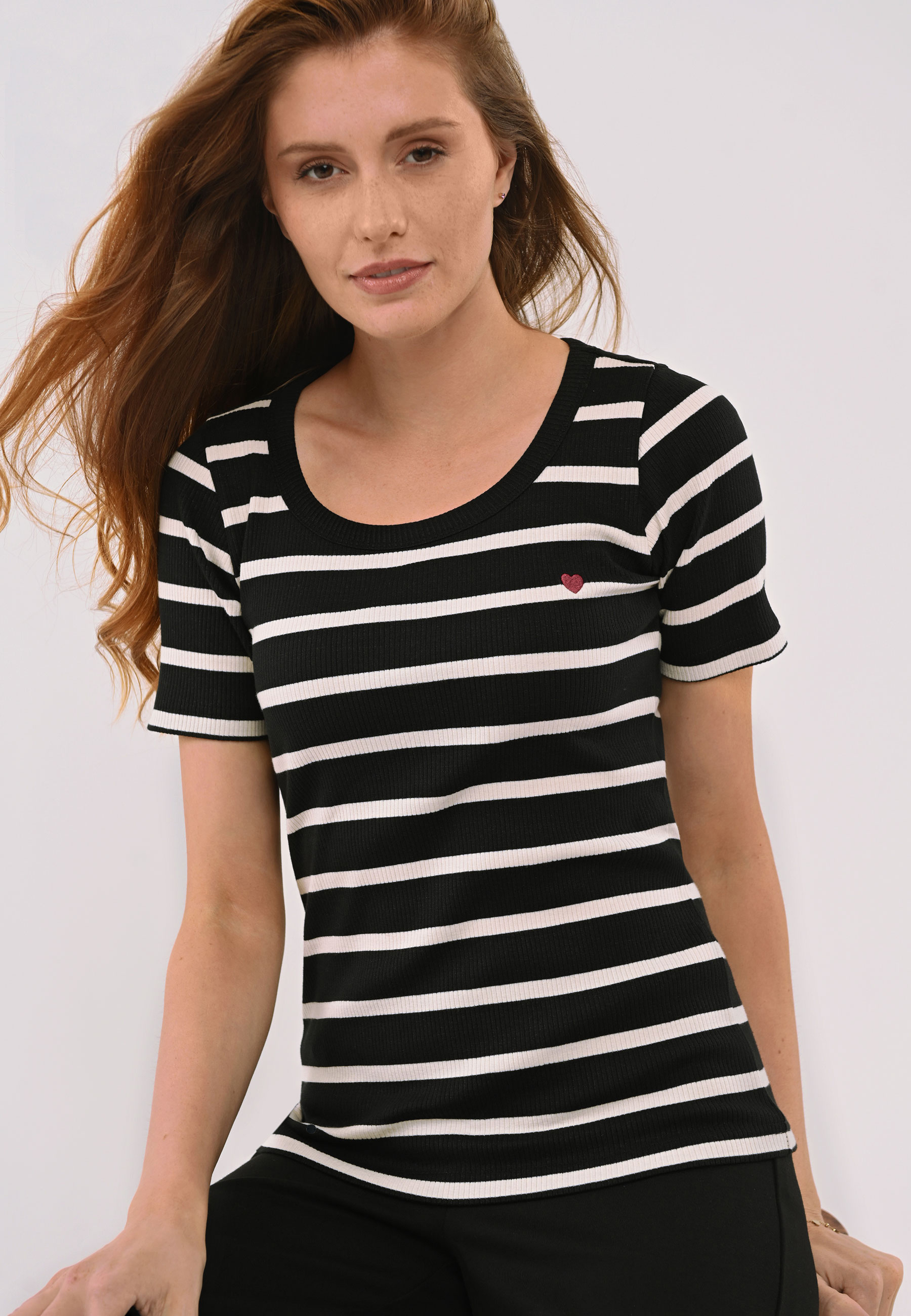 Koszulka w paski, Slim Fit, T-VALENTINE