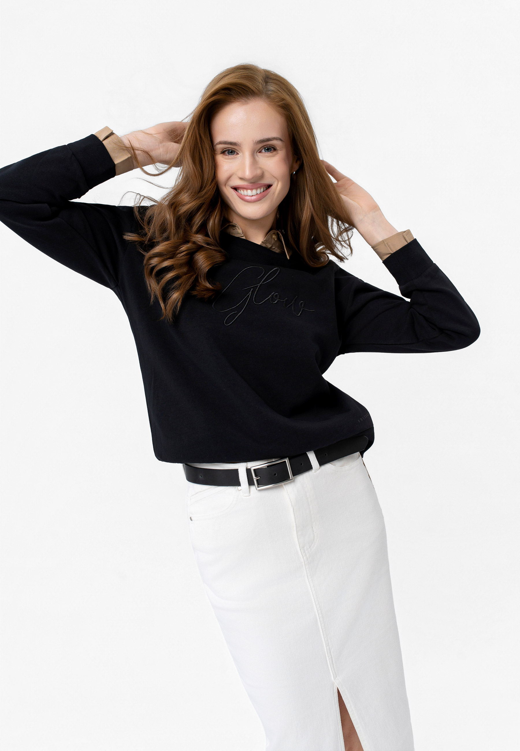 Bluza z napisem B-GLOW