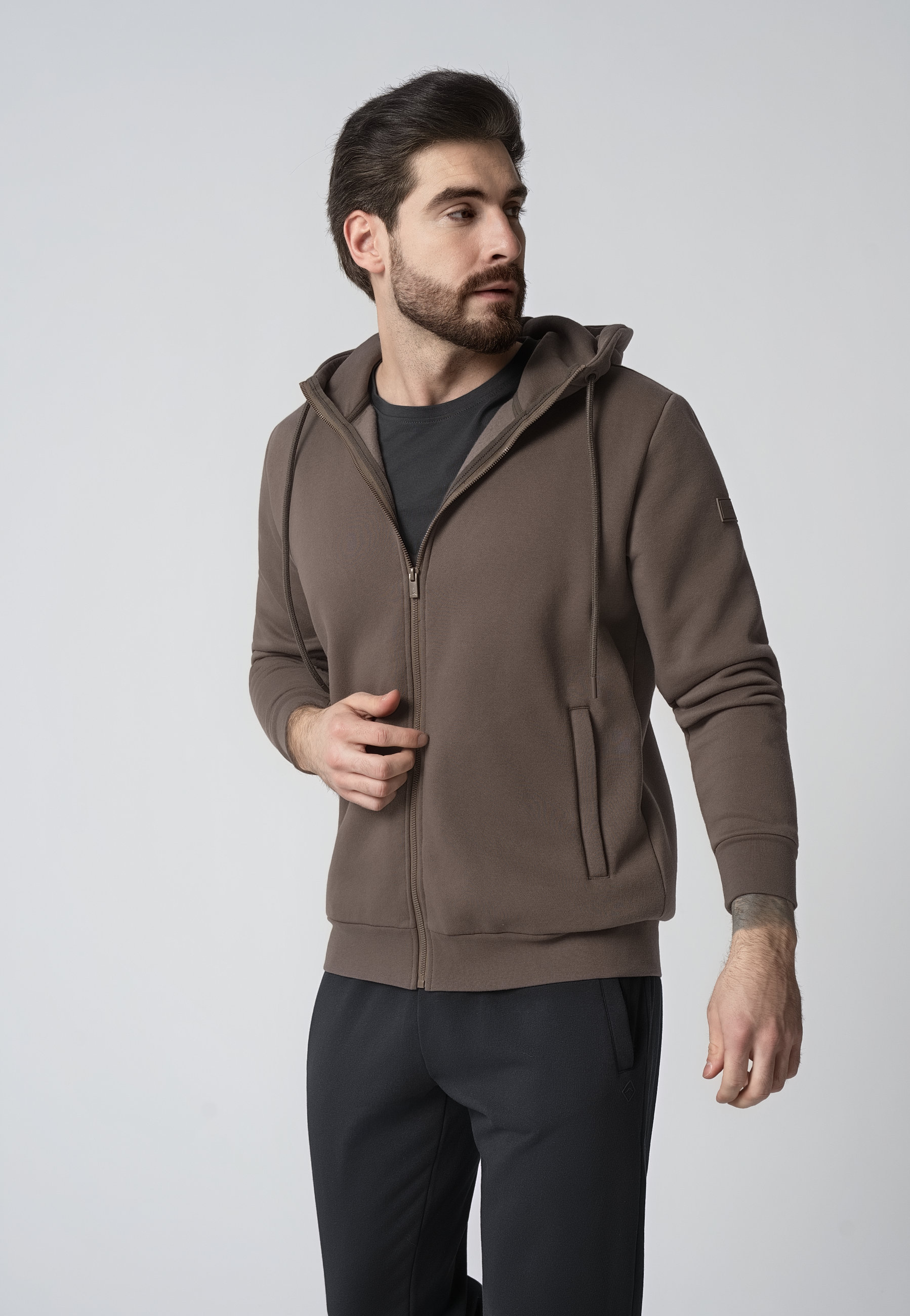 Bluza bawełniana z kapturem B-GROW