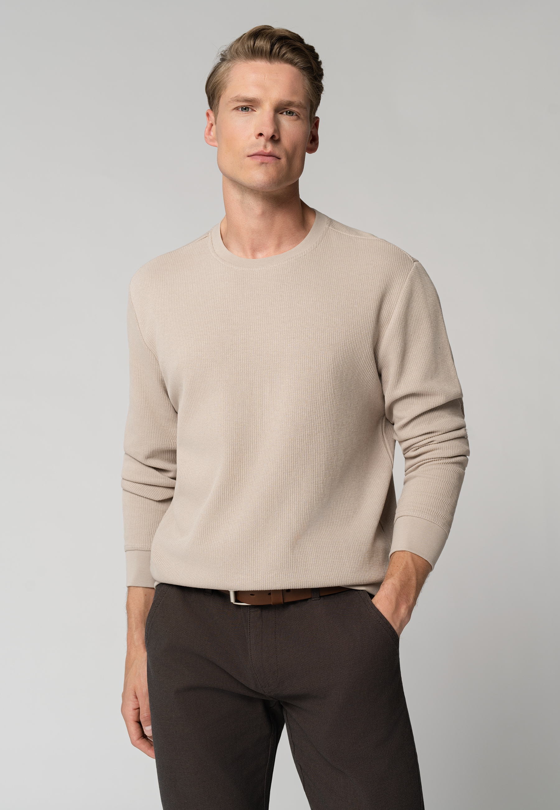 Bluza ze strukturą B-TONE