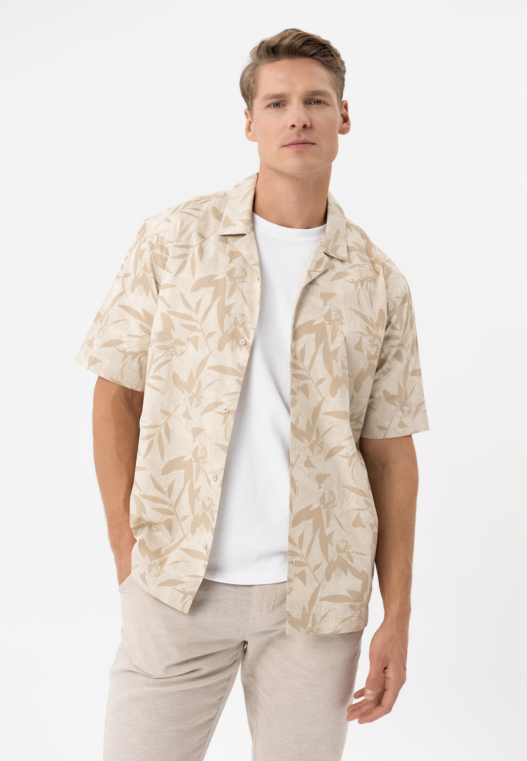 Koszula z wzorem, Comfort Fit, C-STIM