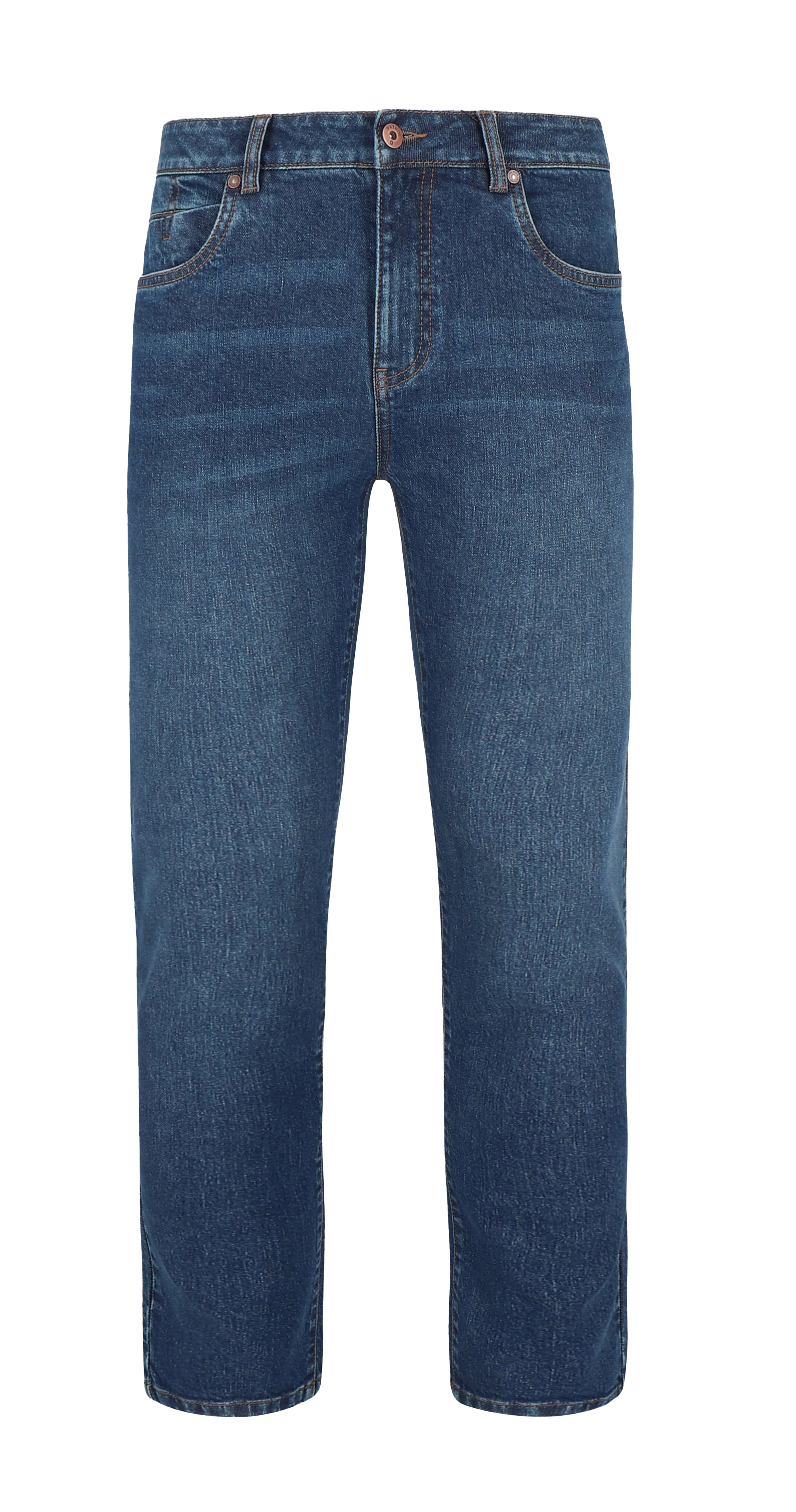 Granatowe jeansy, Regular Fit, D-JERRY 57