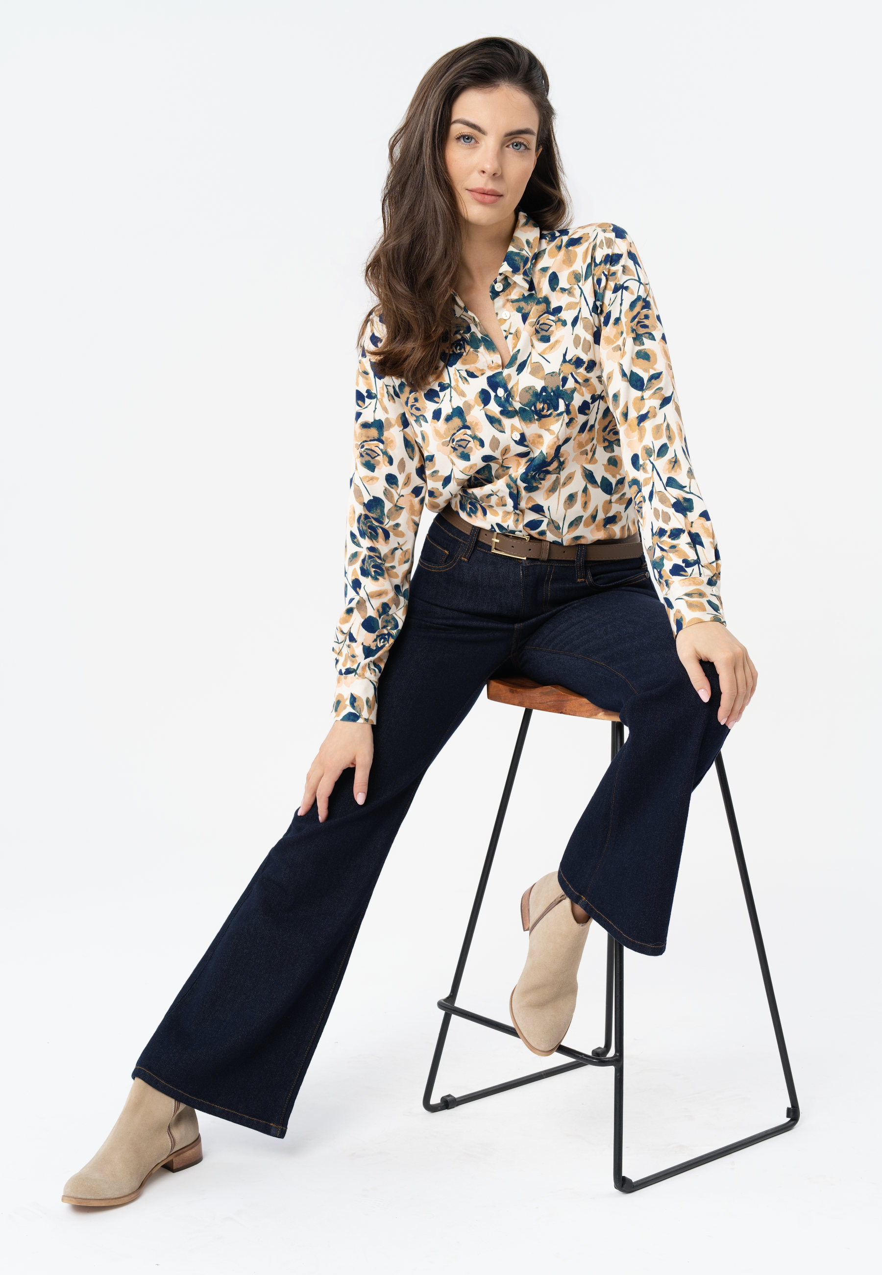 Jeansy dzwony, Flare Fit, D-MAG