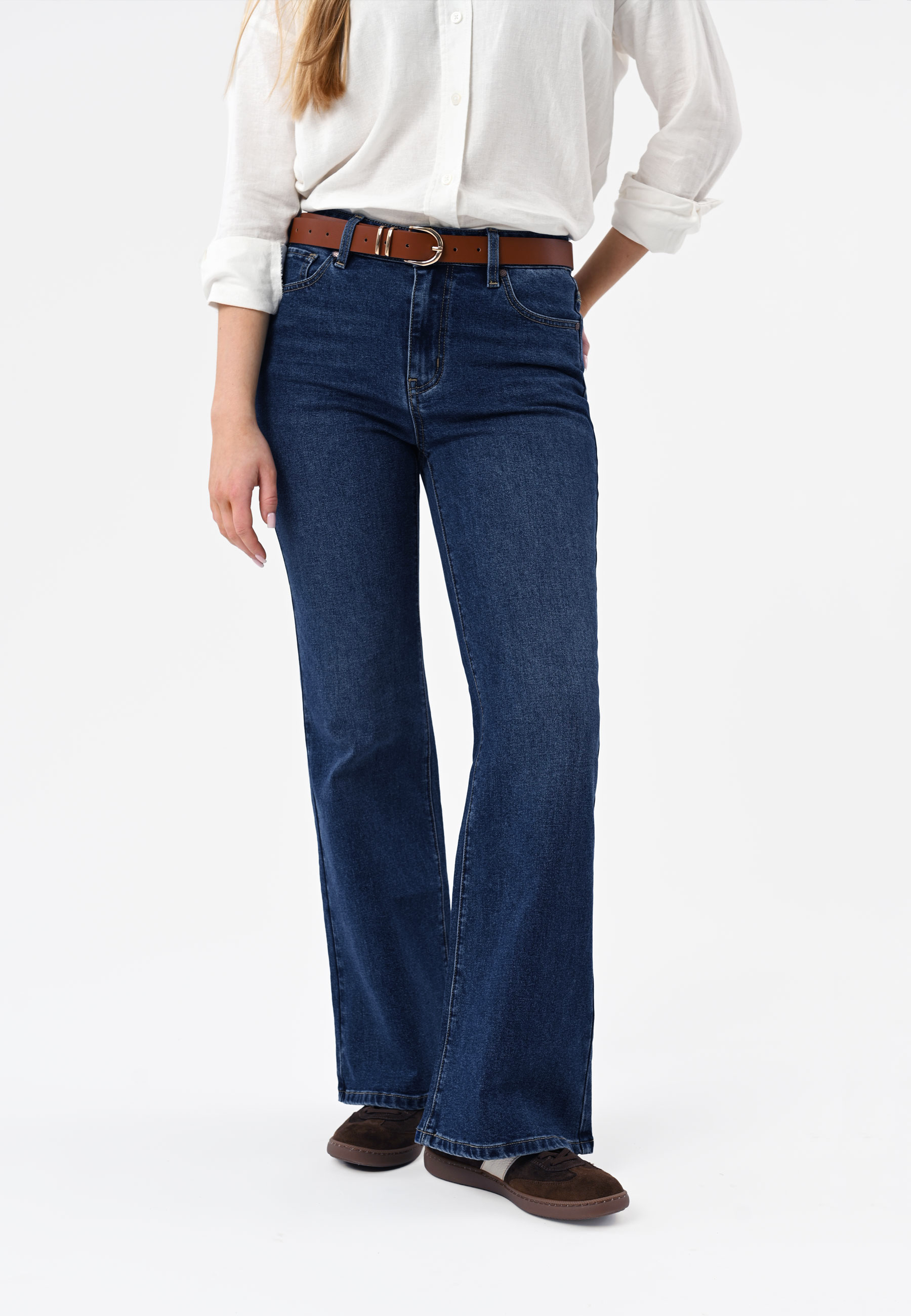 Jeansy dzwony, Flare Fit, D-MAG