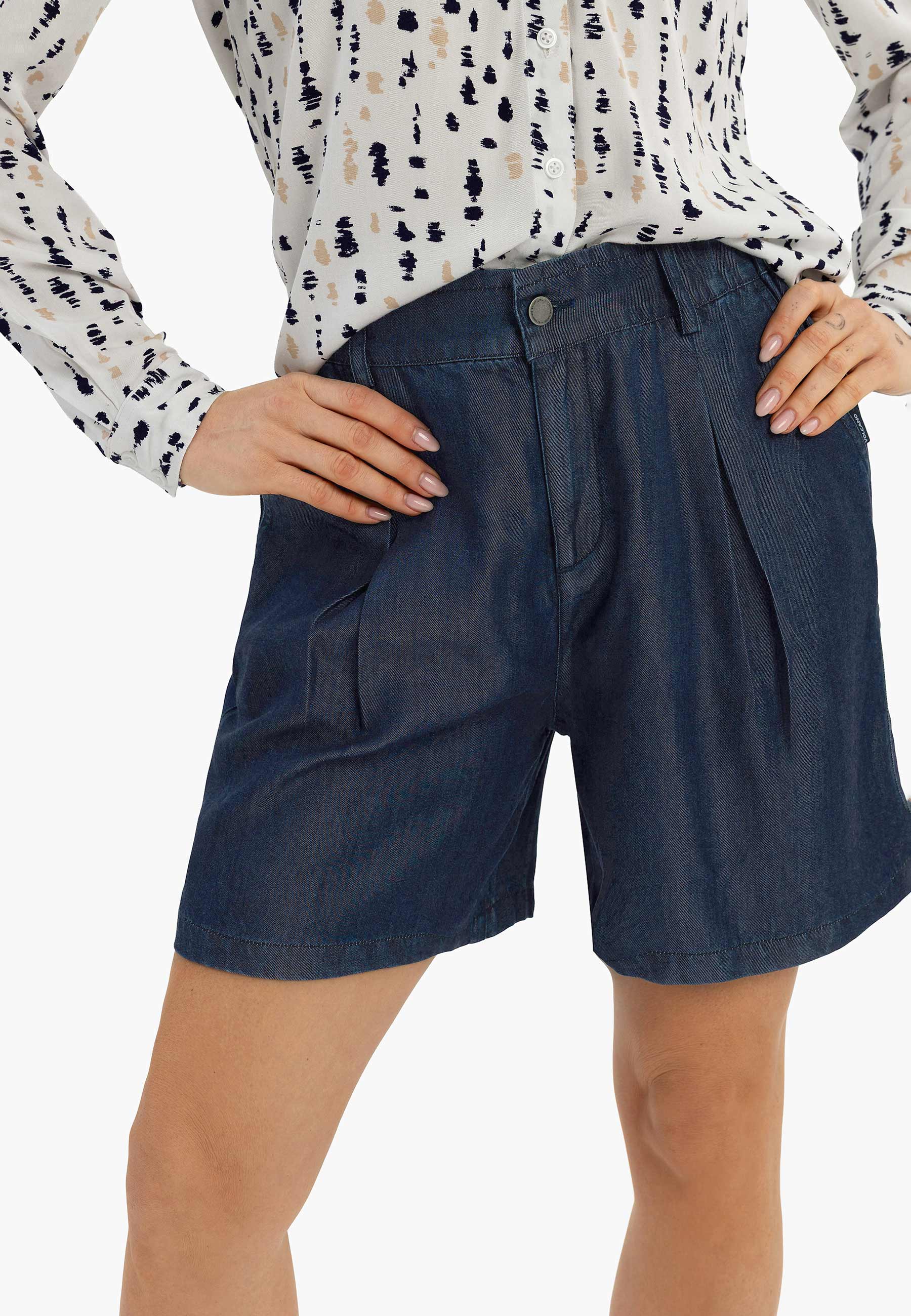 Szorty z lyocellu E-TESSA