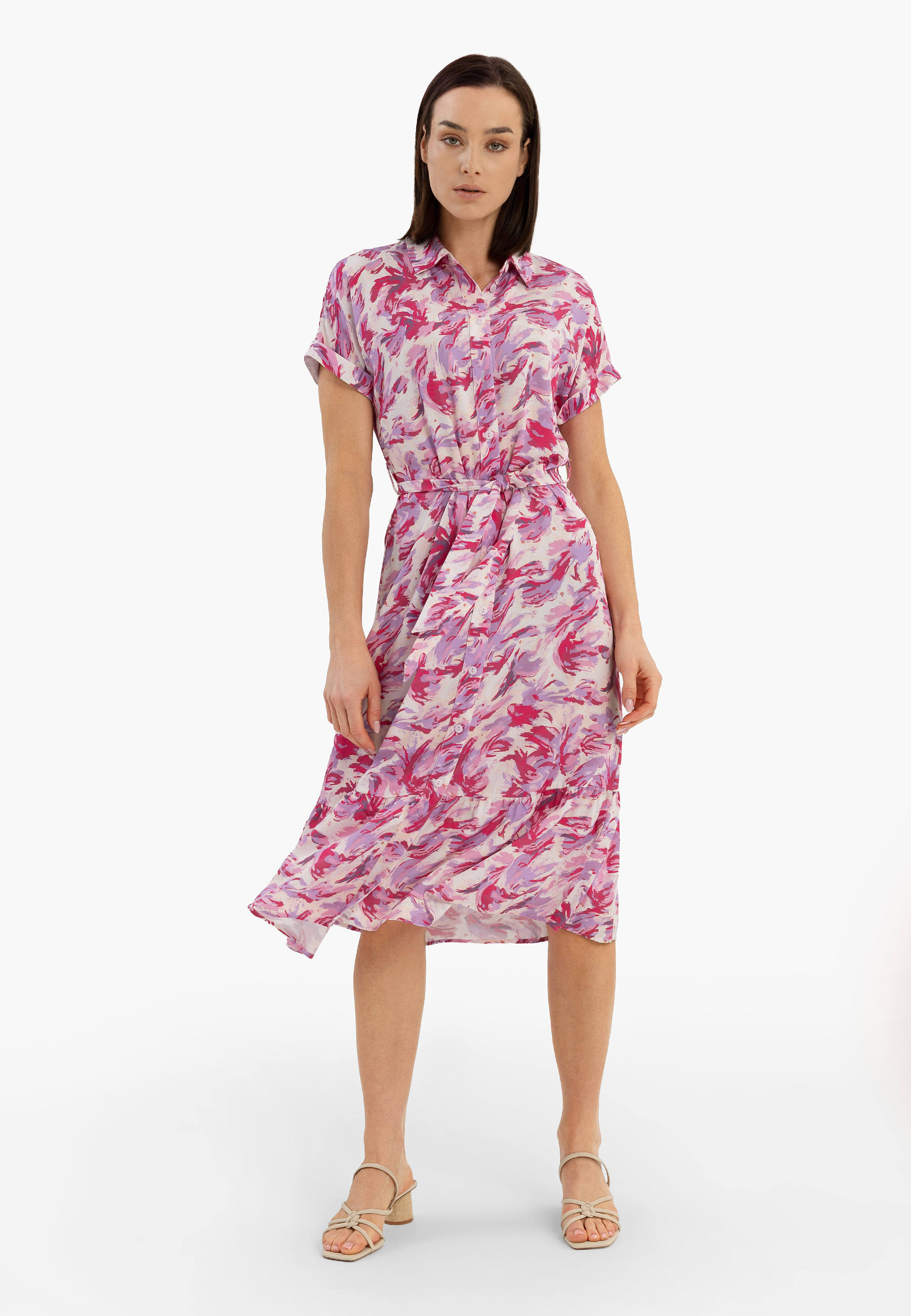 Różowa długa sukienka G-AMSTEL