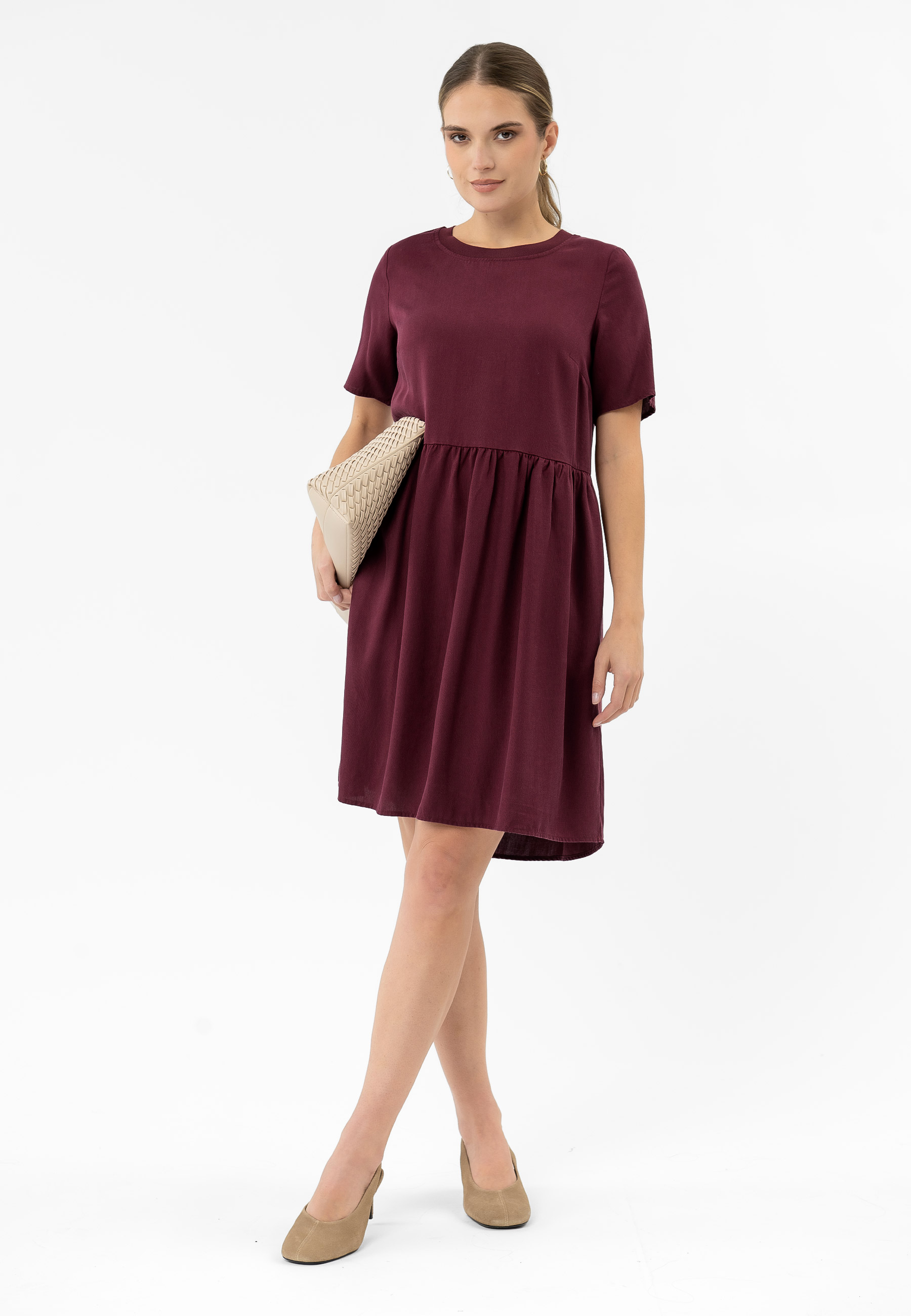 Luźna sukienka z lyocellu G-AWITA