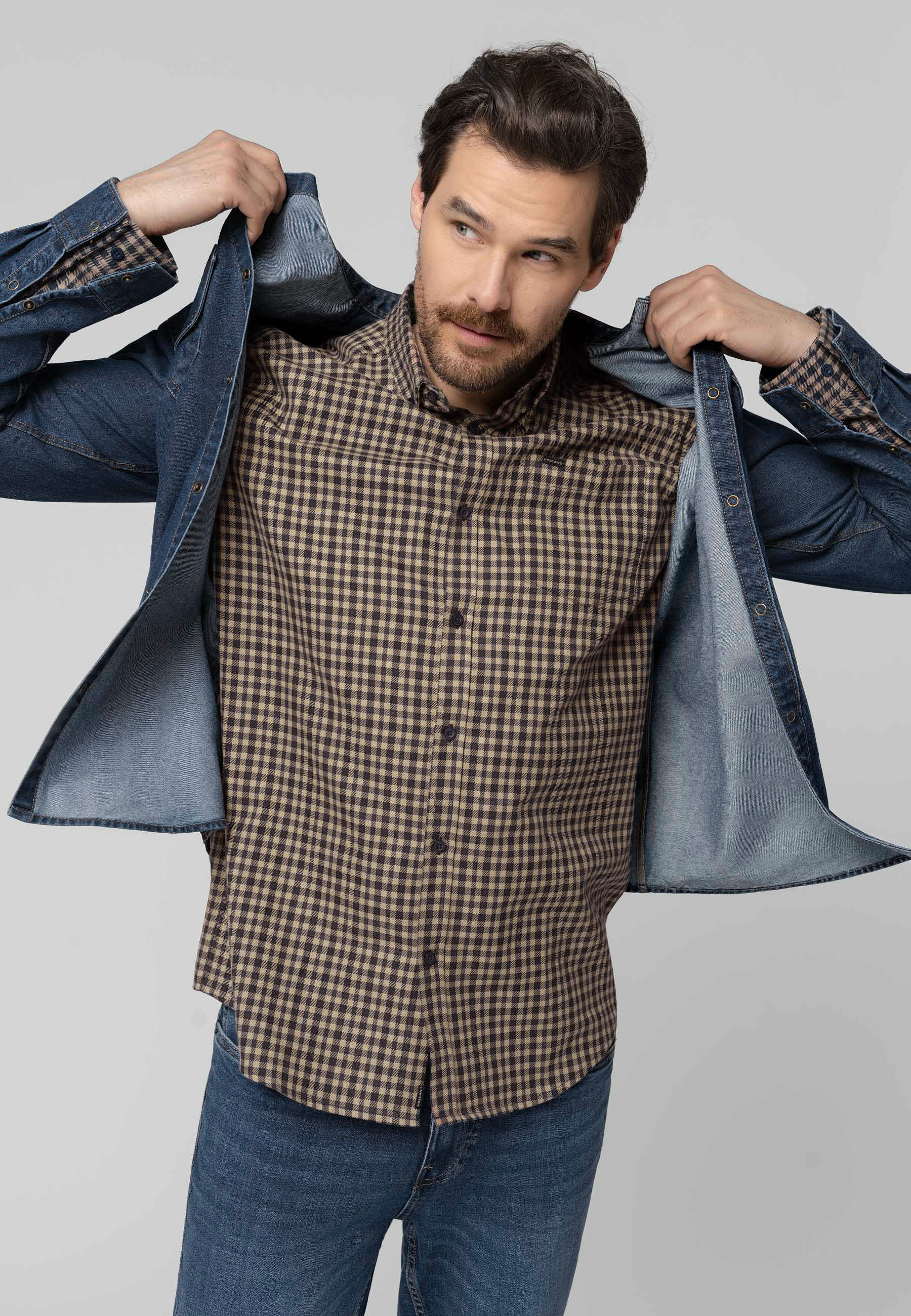 Koszula w kratkę, Regular Fit, K-HIERRO