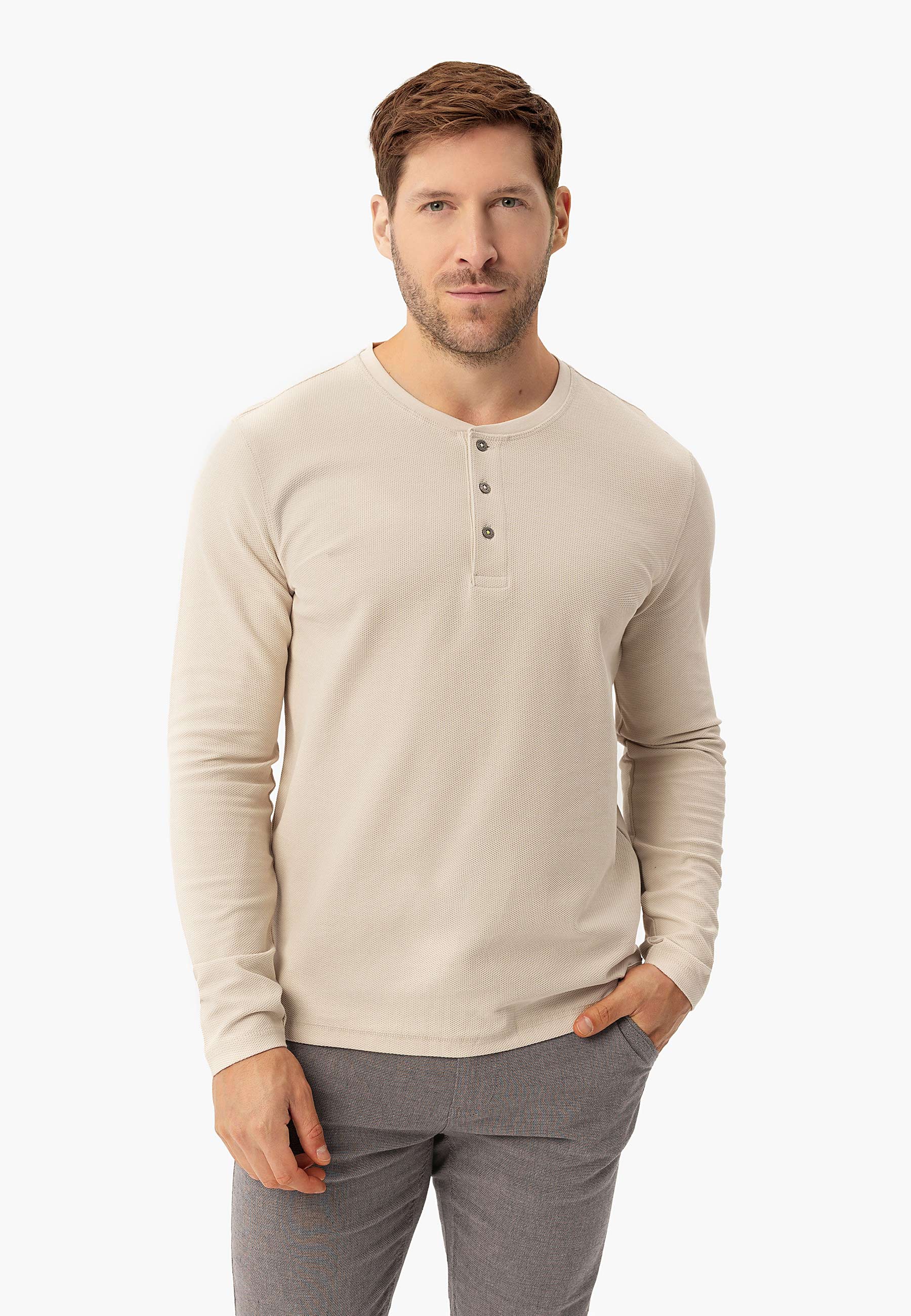 Longsleeve ze strukturą L-ONYX