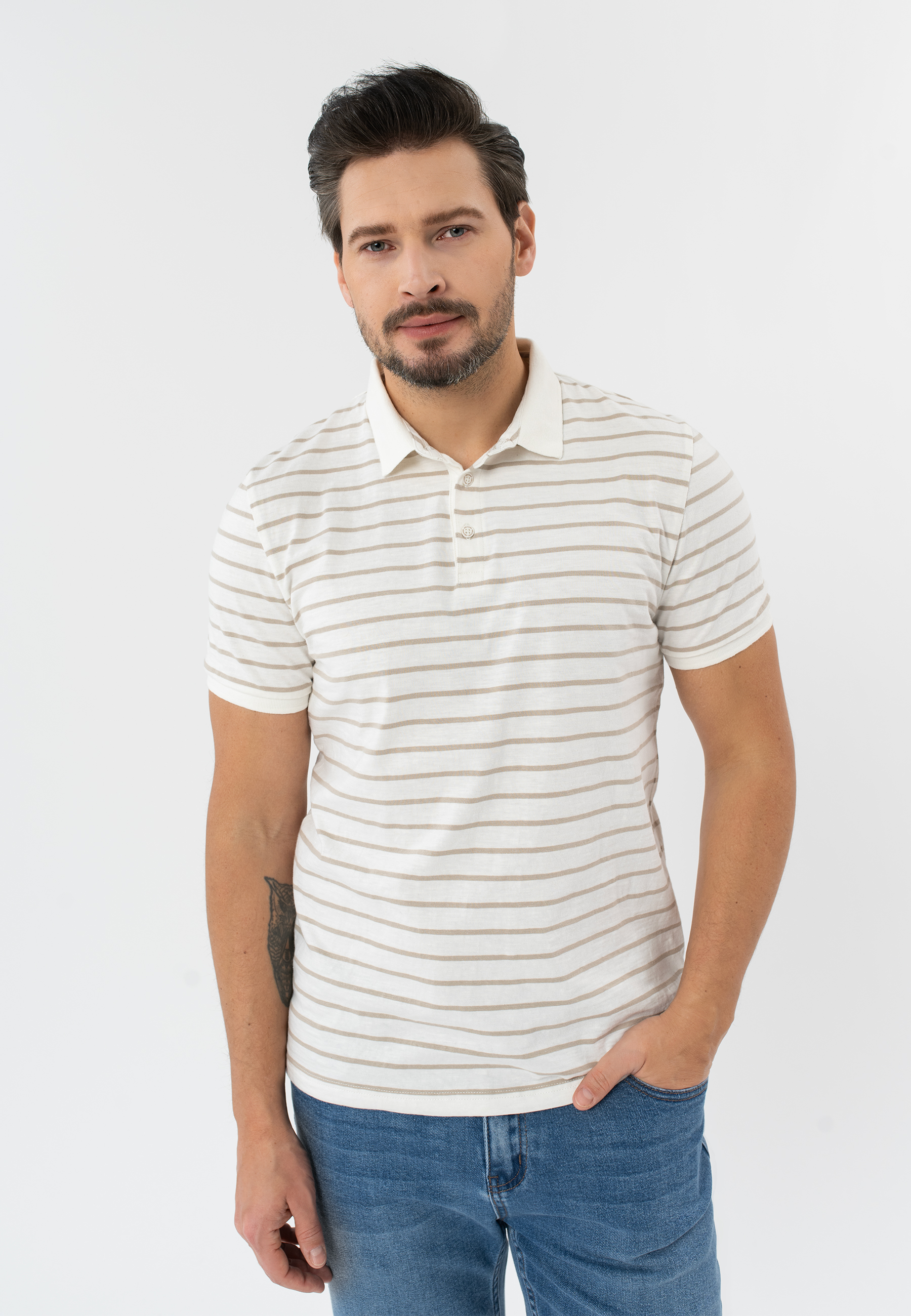 Polo w paski O-LANTIANO