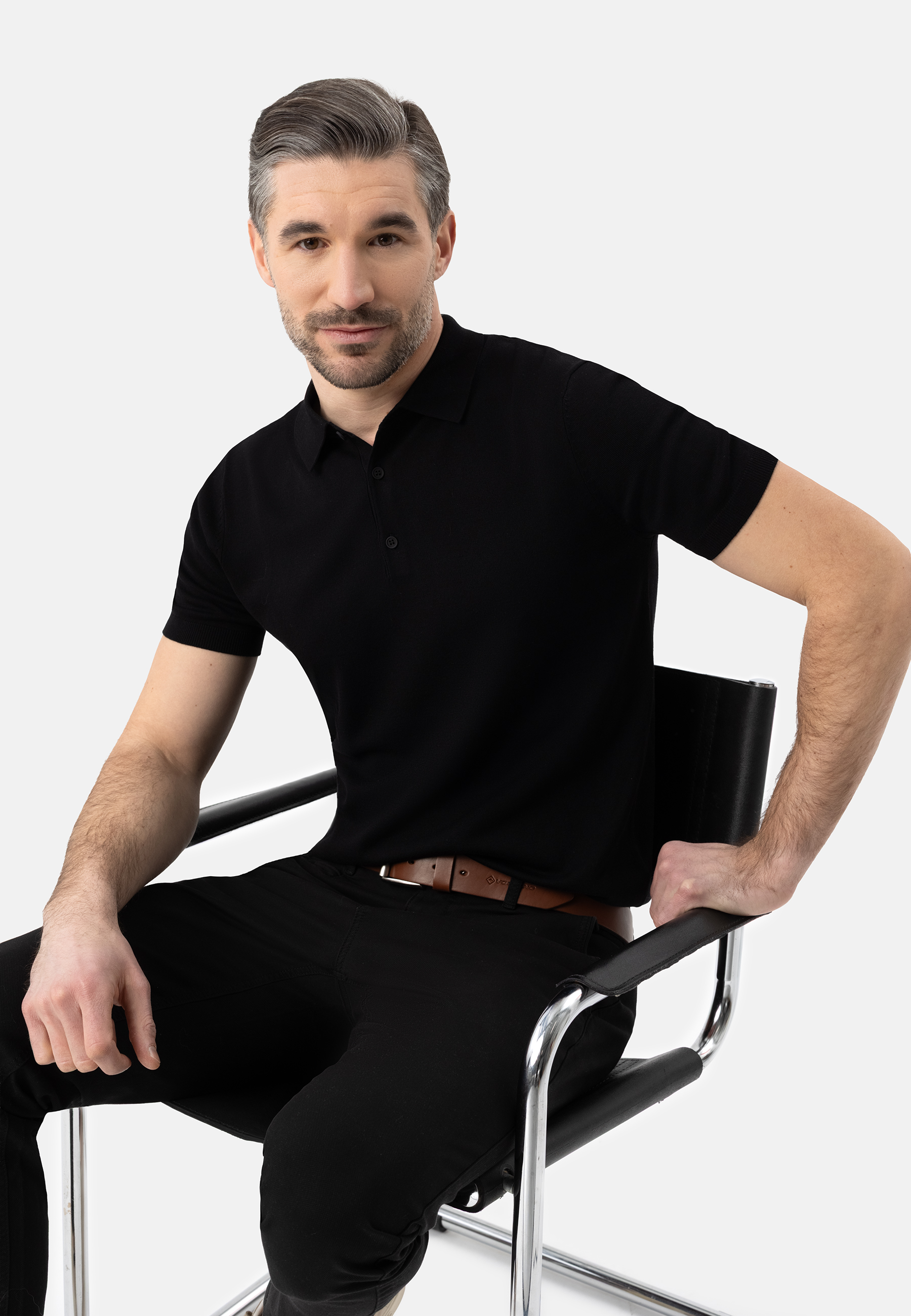 Dzianinowa polówka O-MORO