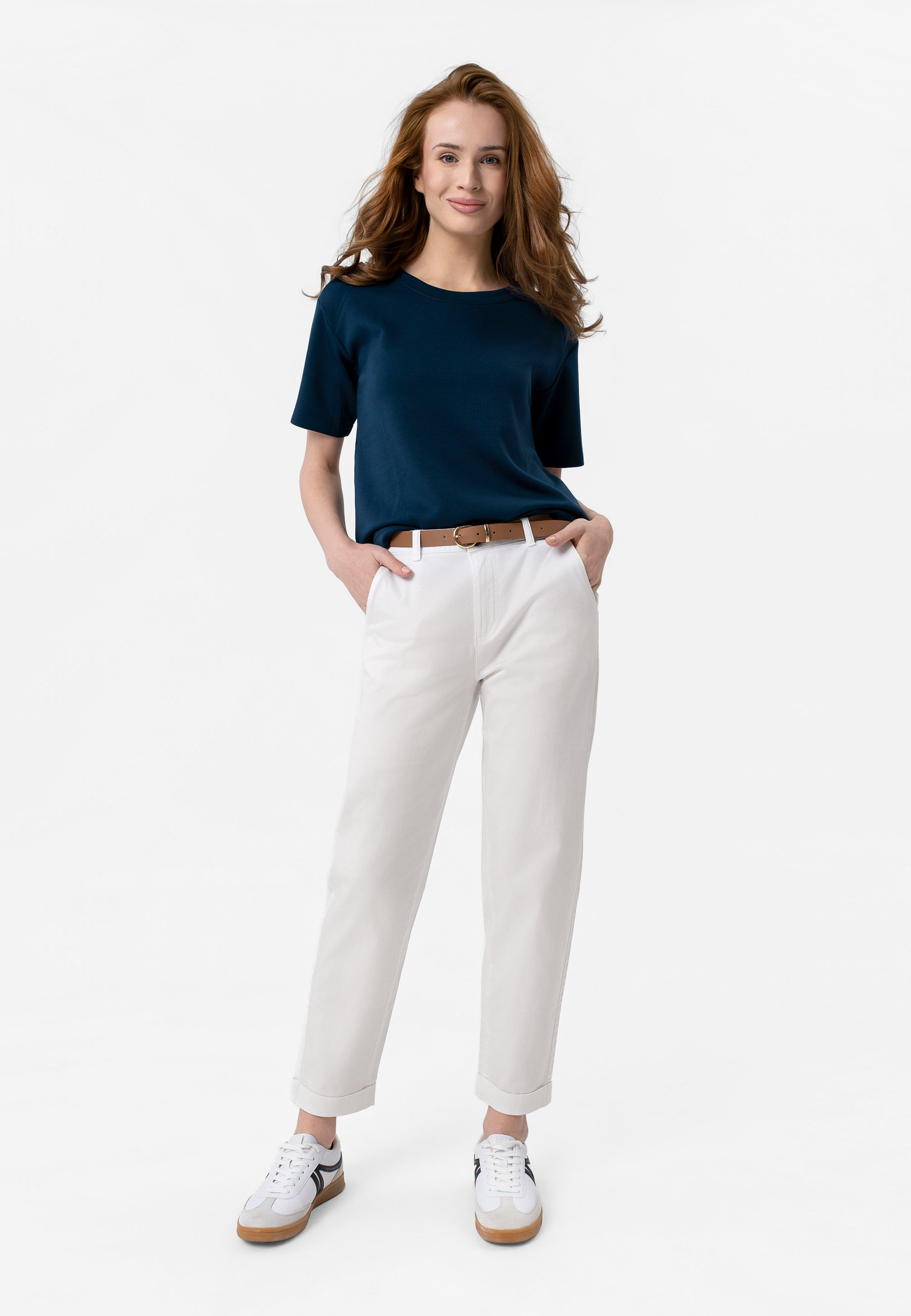 Bawełniane spodnie R-LANA