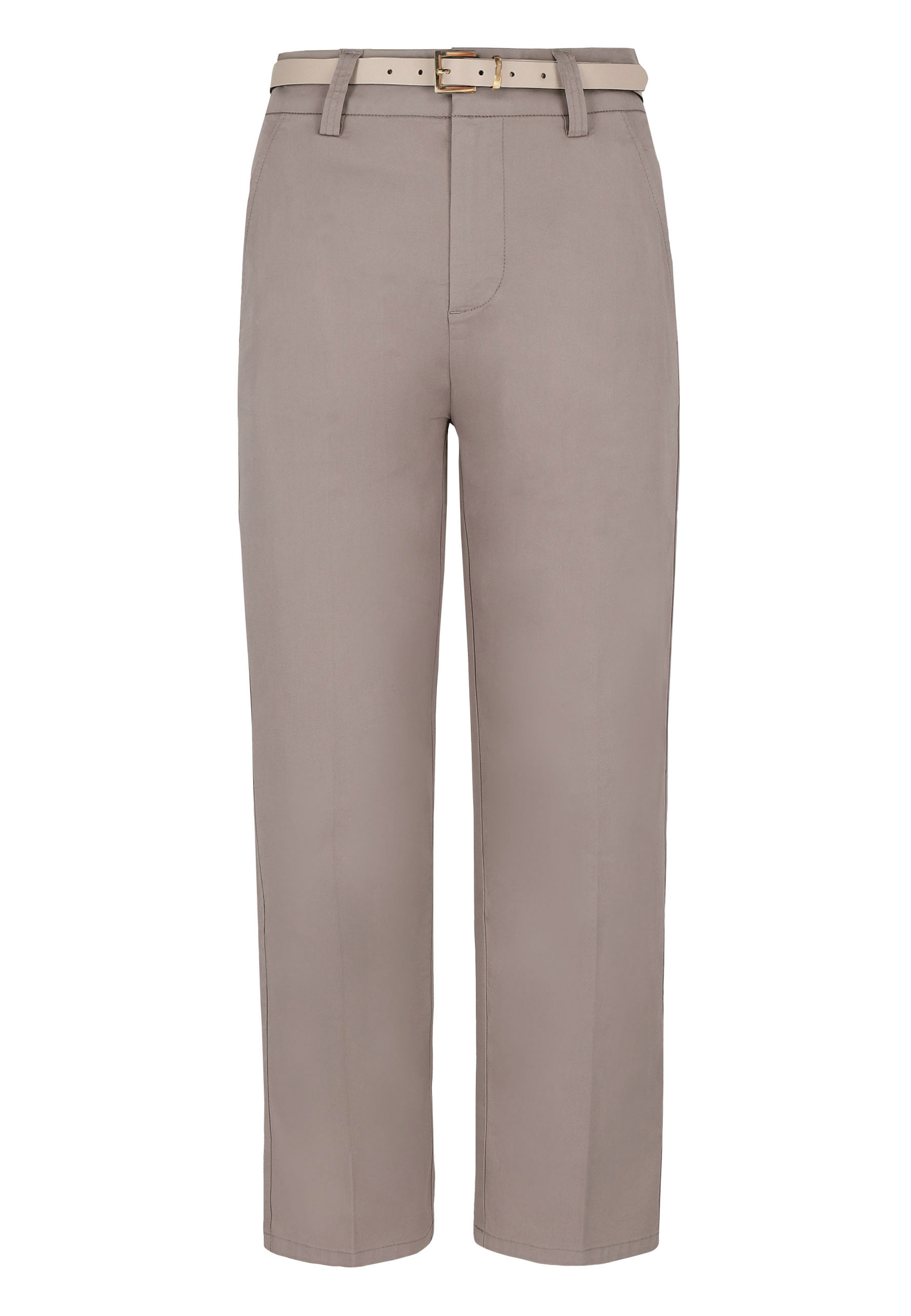 Materiałowe spodnie z kantem R-LAVI