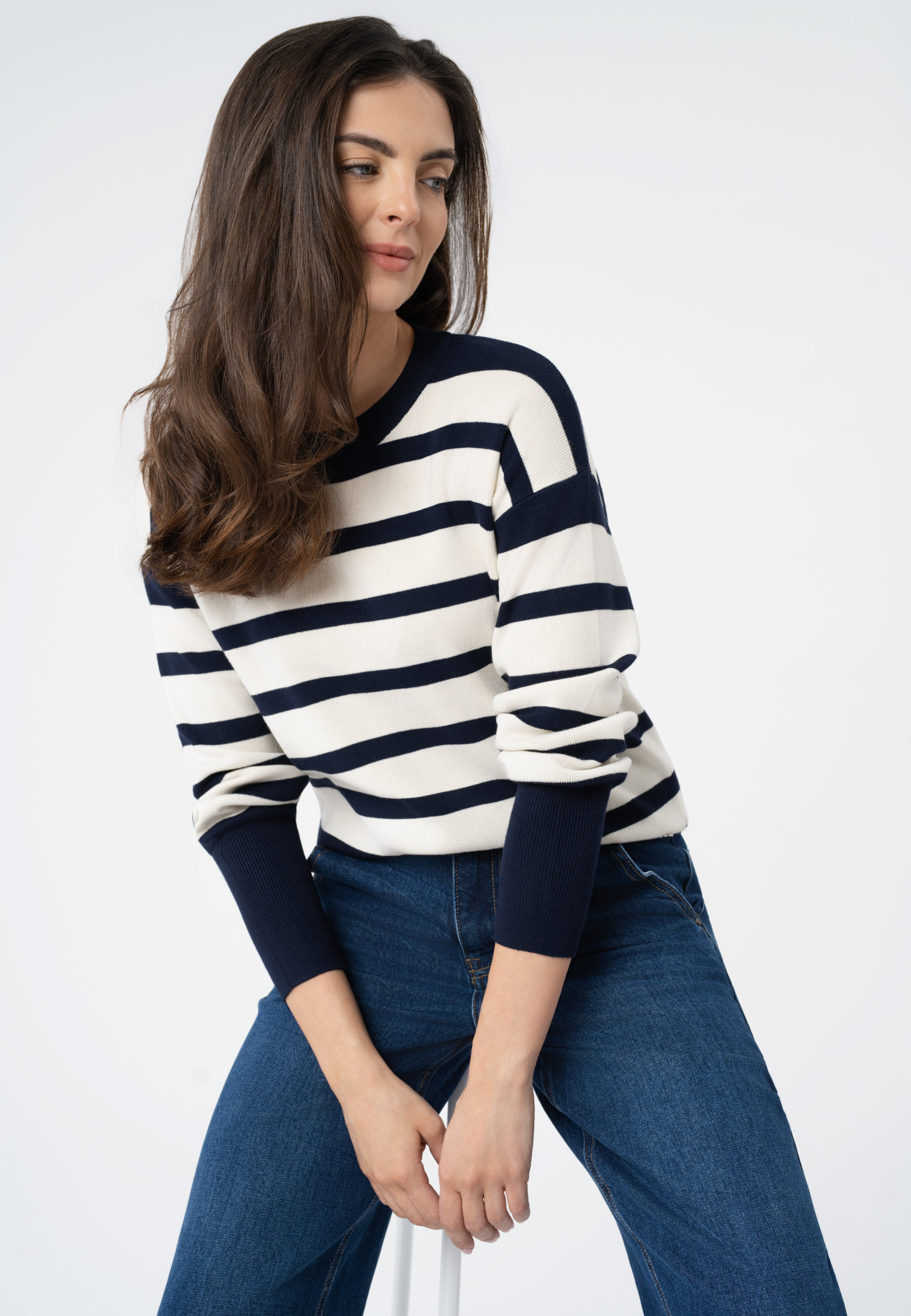 Sweter w paski S-ZITA