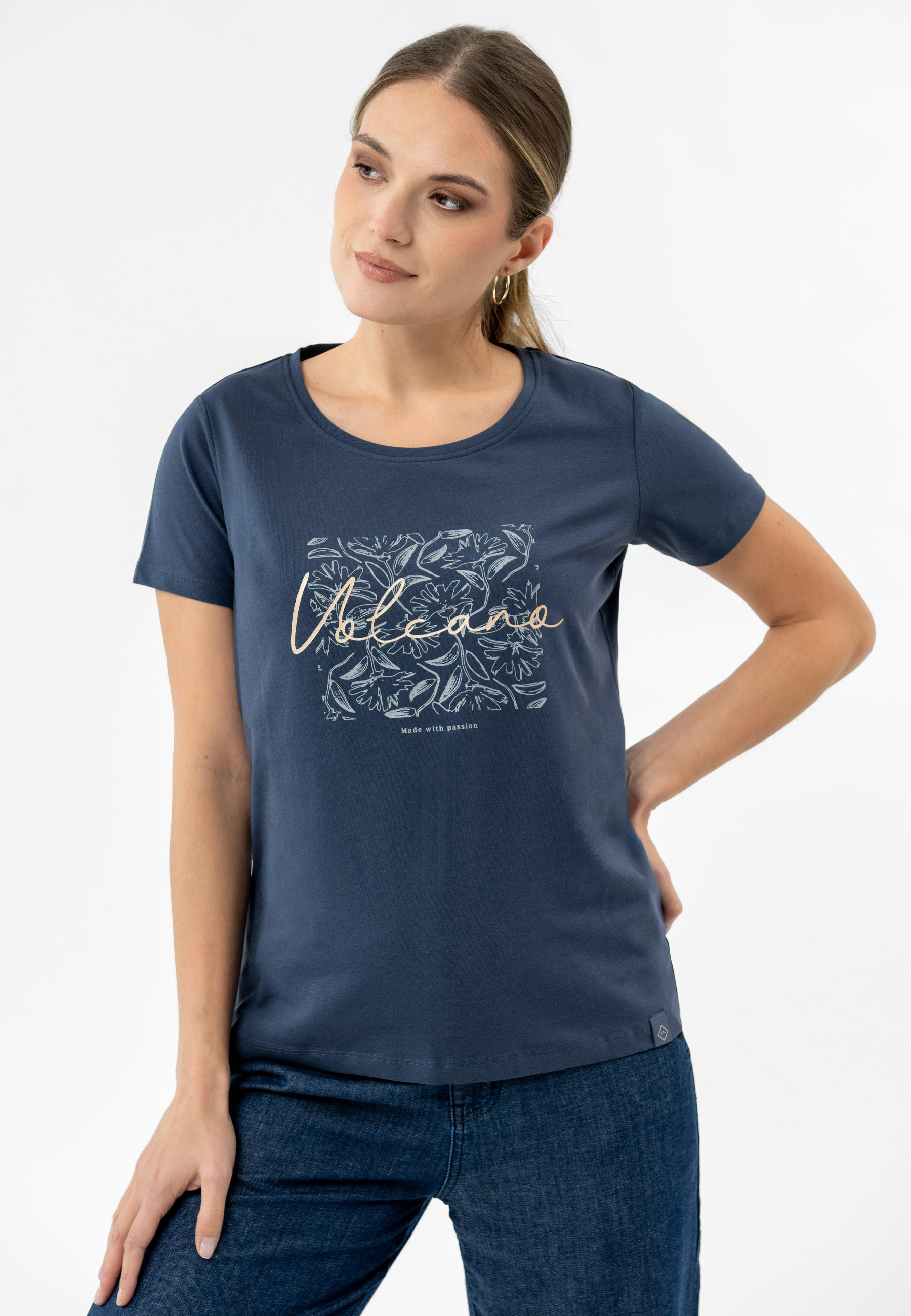 T-shirt z printem T-CORIS