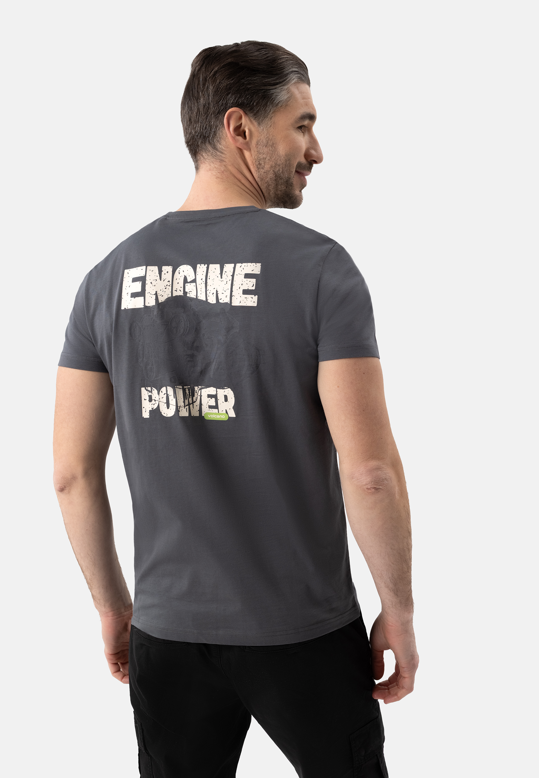 T-shirt z nadrukiem na plecach T-ENGIN