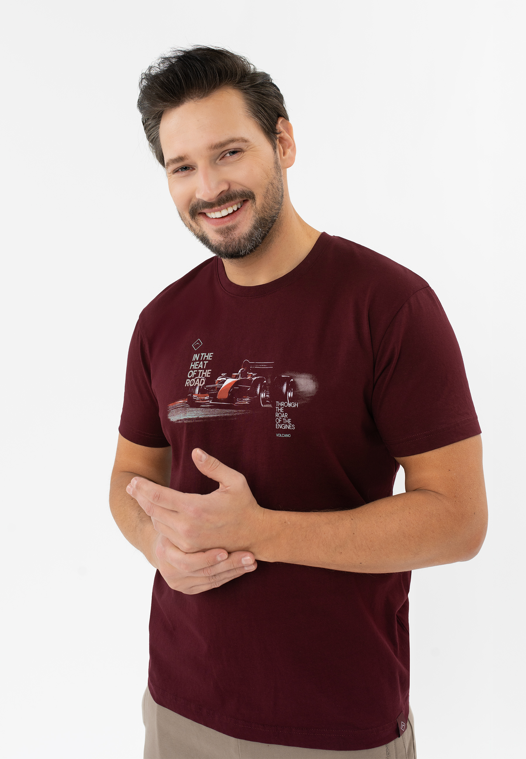 Bawełniany t-shirt, Comfort Fit, T-FAST