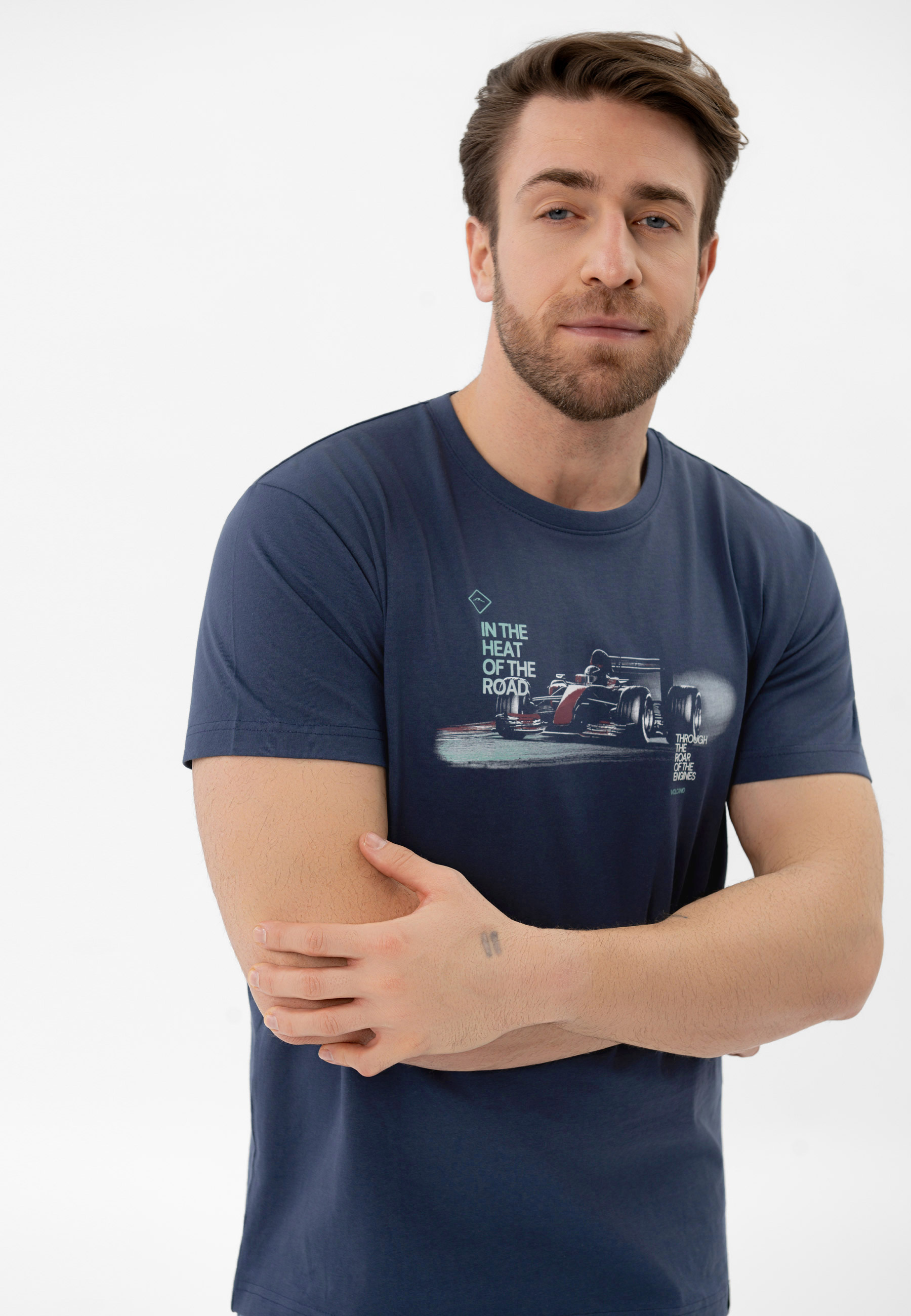 Bawełniany t-shirt, Comfort Fit, T-FAST