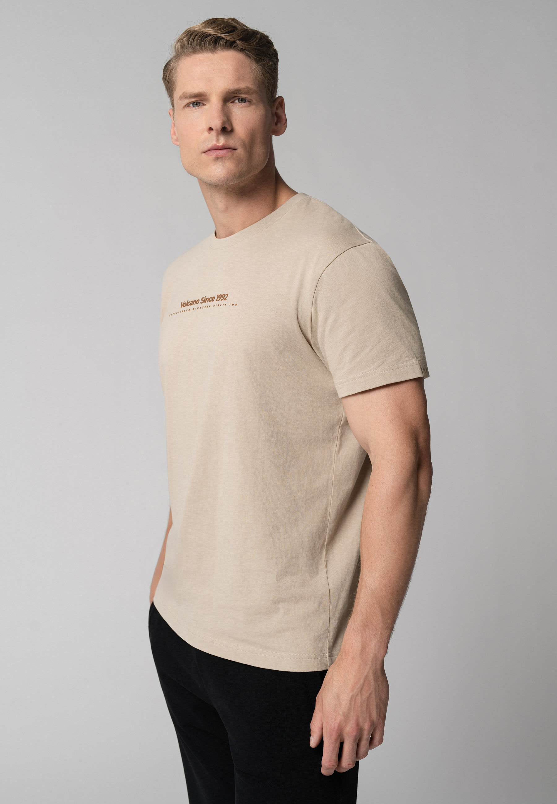 T-shirt z napisem, Comfort Fit, T-FIT
