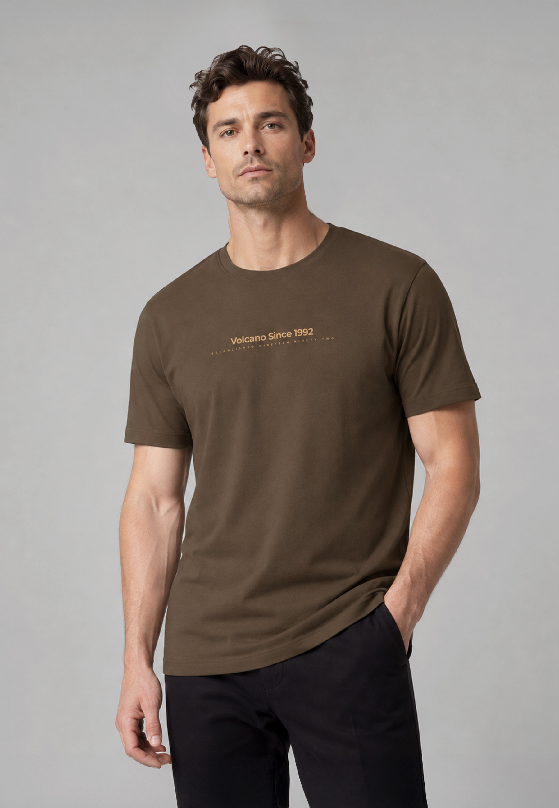 T-shirt z napisem, Comfort Fit, T-FIT