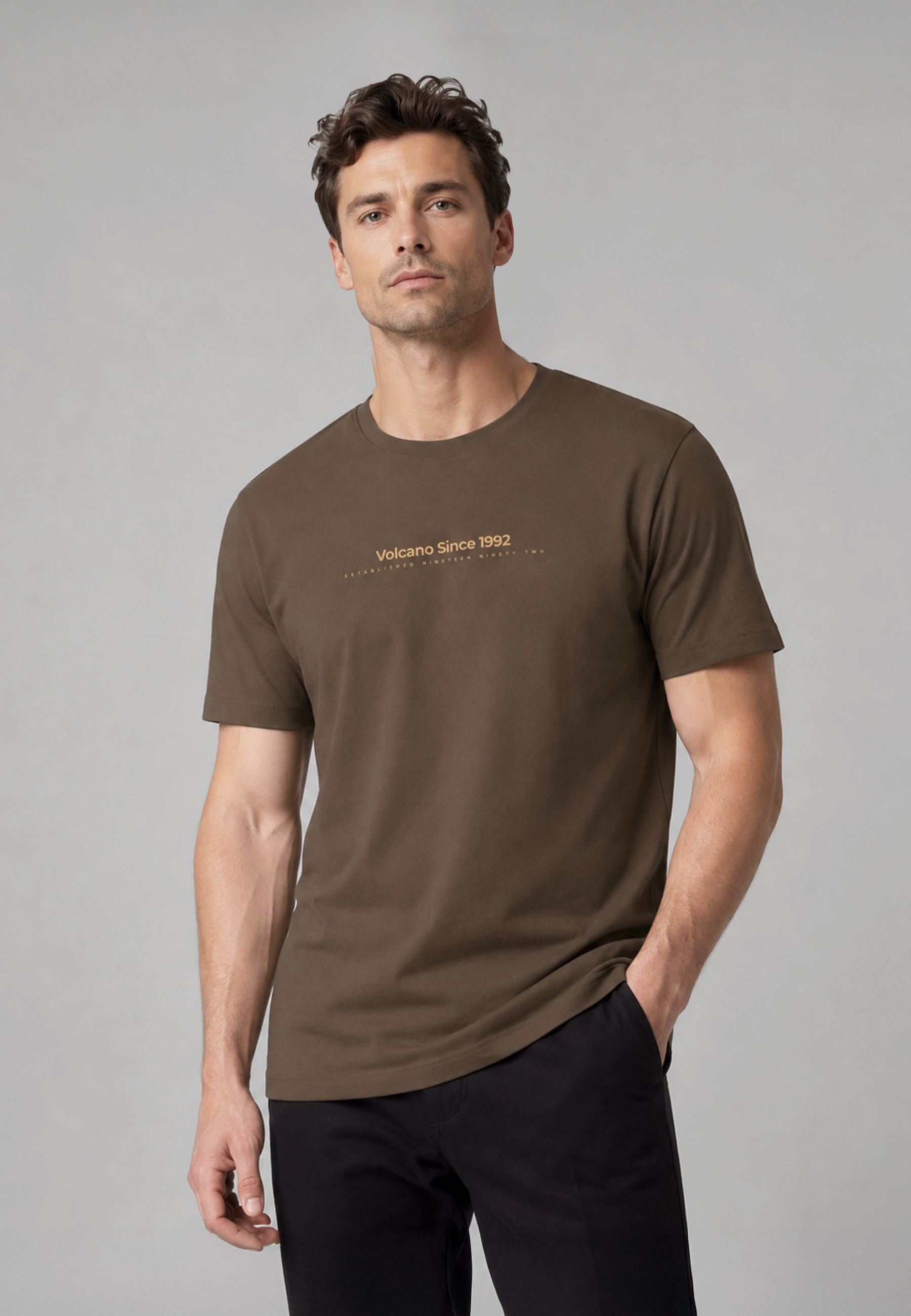 T-shirt z napisem, Comfort Fit, T-FIT