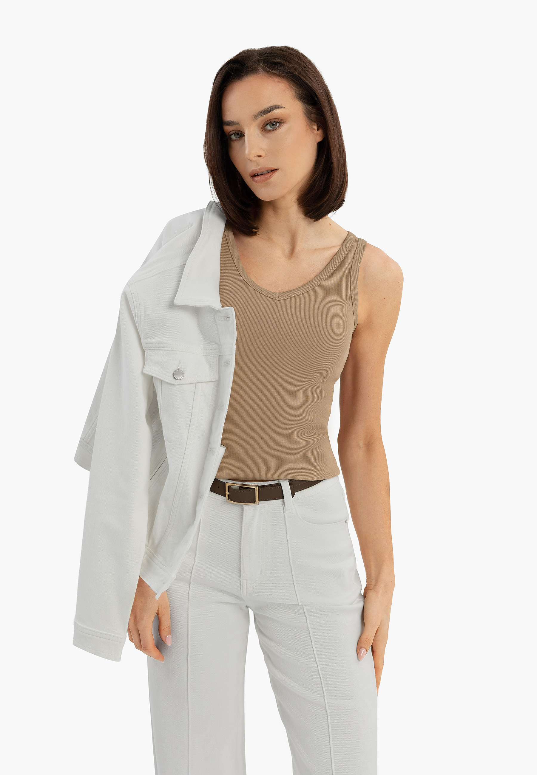 Prążkowany top basic T-IDA