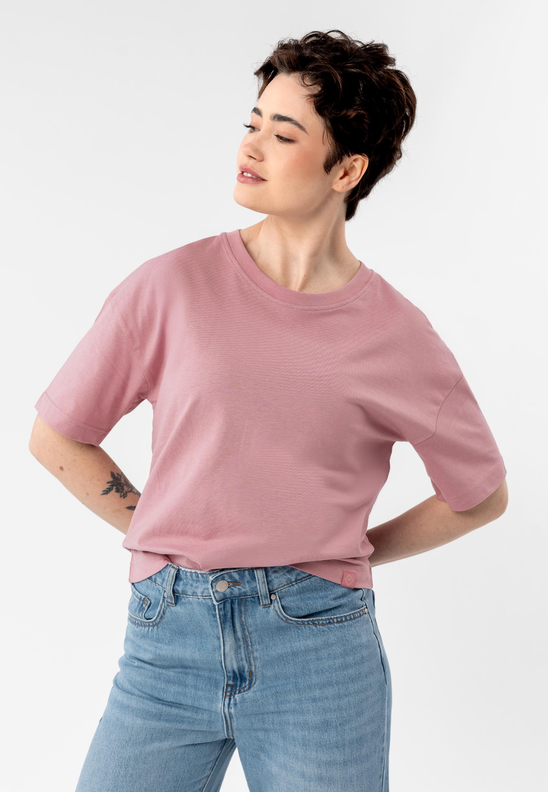 Gładki t-shirt, Comfort Fit, T-RODOS