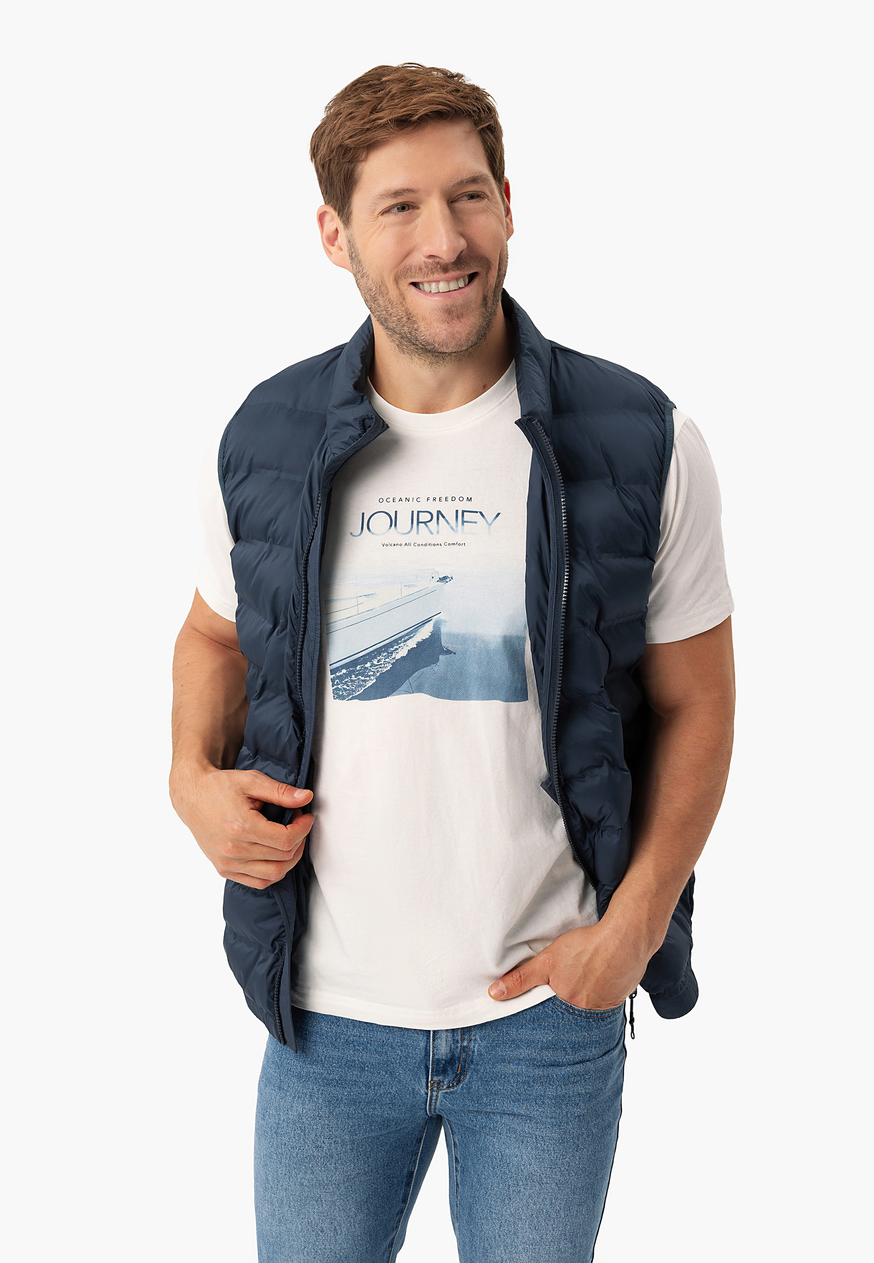 T-shirt z nadrukiem, Comfort Fit, T-SAIL