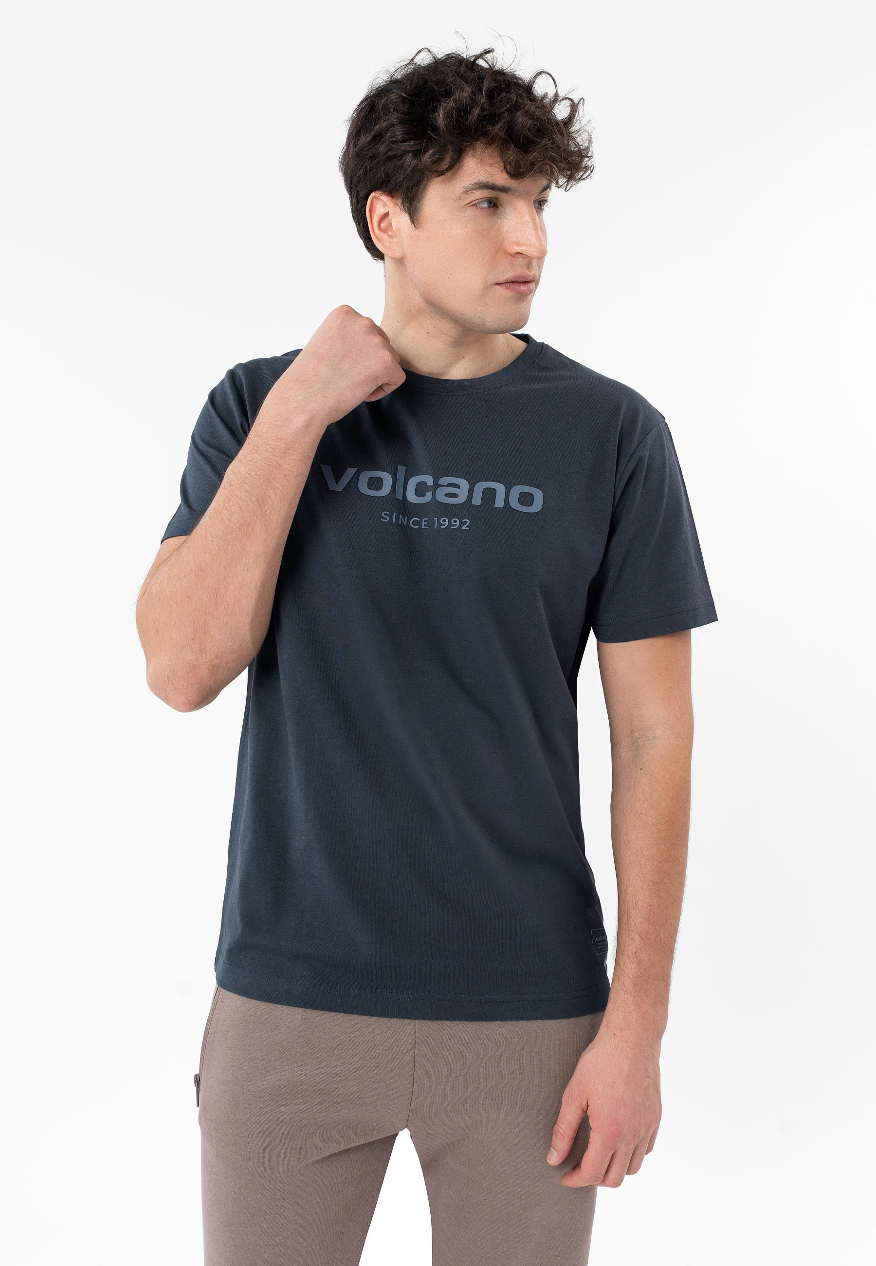 T-shirt z napisem, Comfort Fit, T-TOL