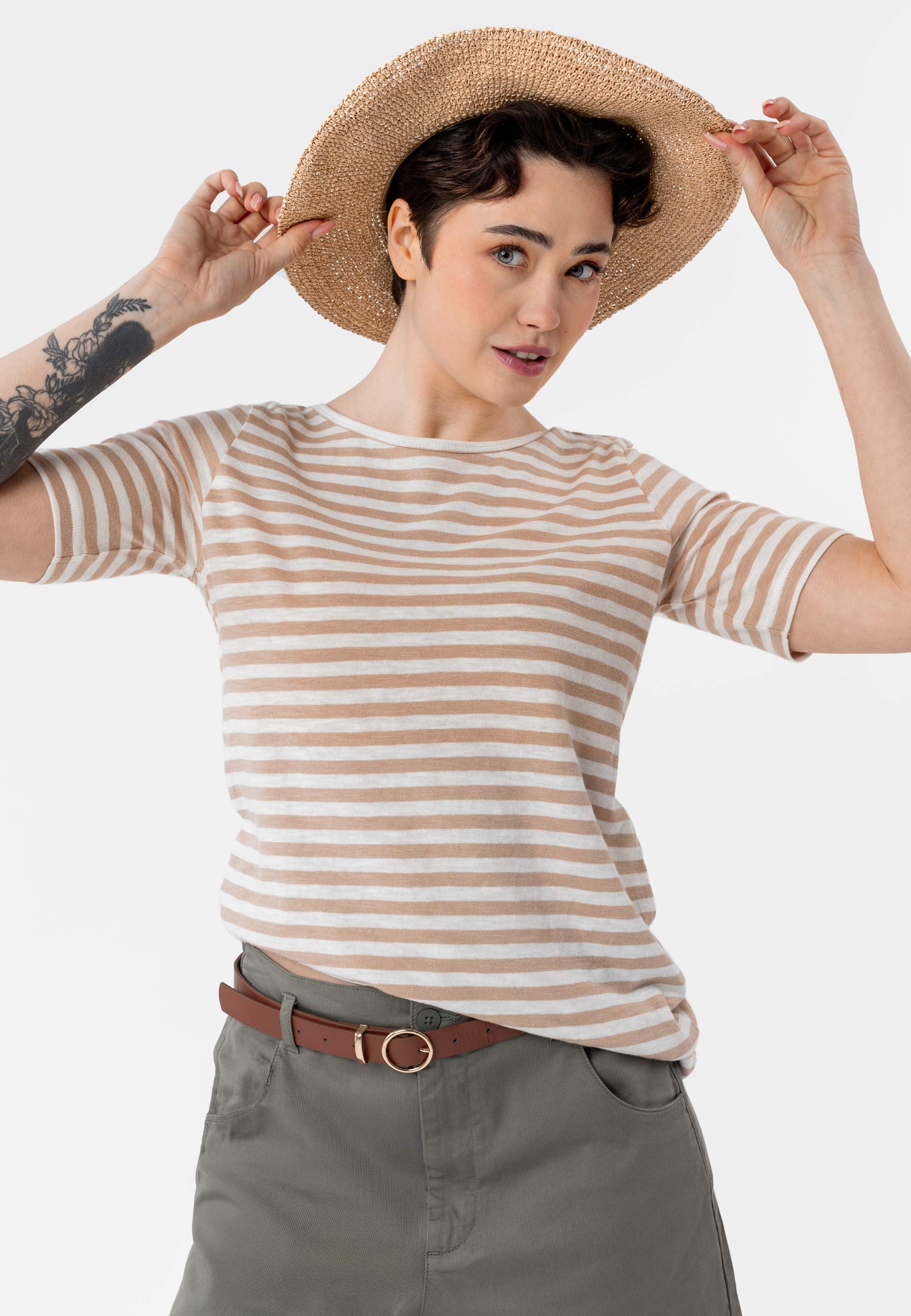 Koszulka w paski, bawełna organiczna, TM-DAVI