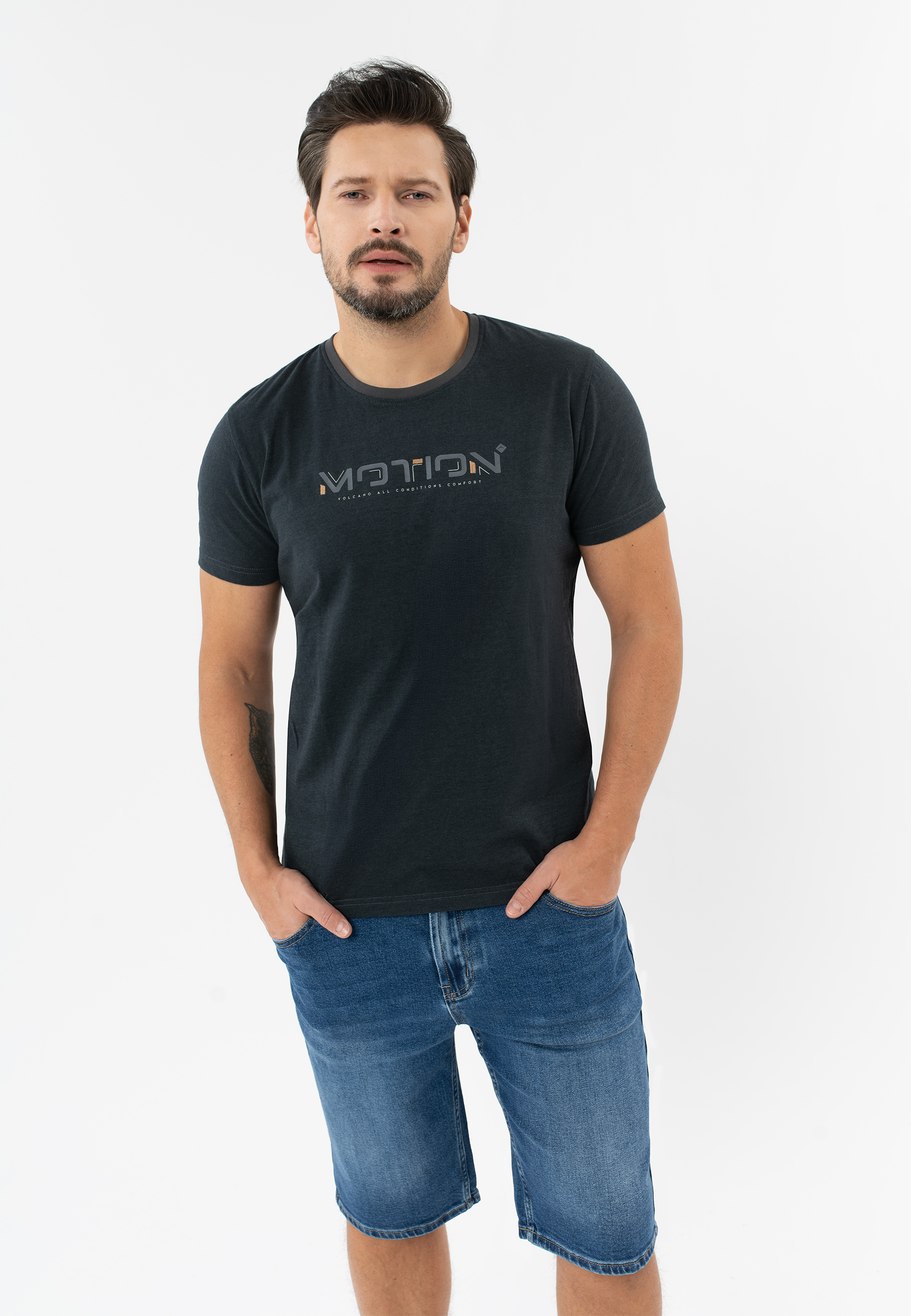 T-shirt z nadrukiem TM-MOTION