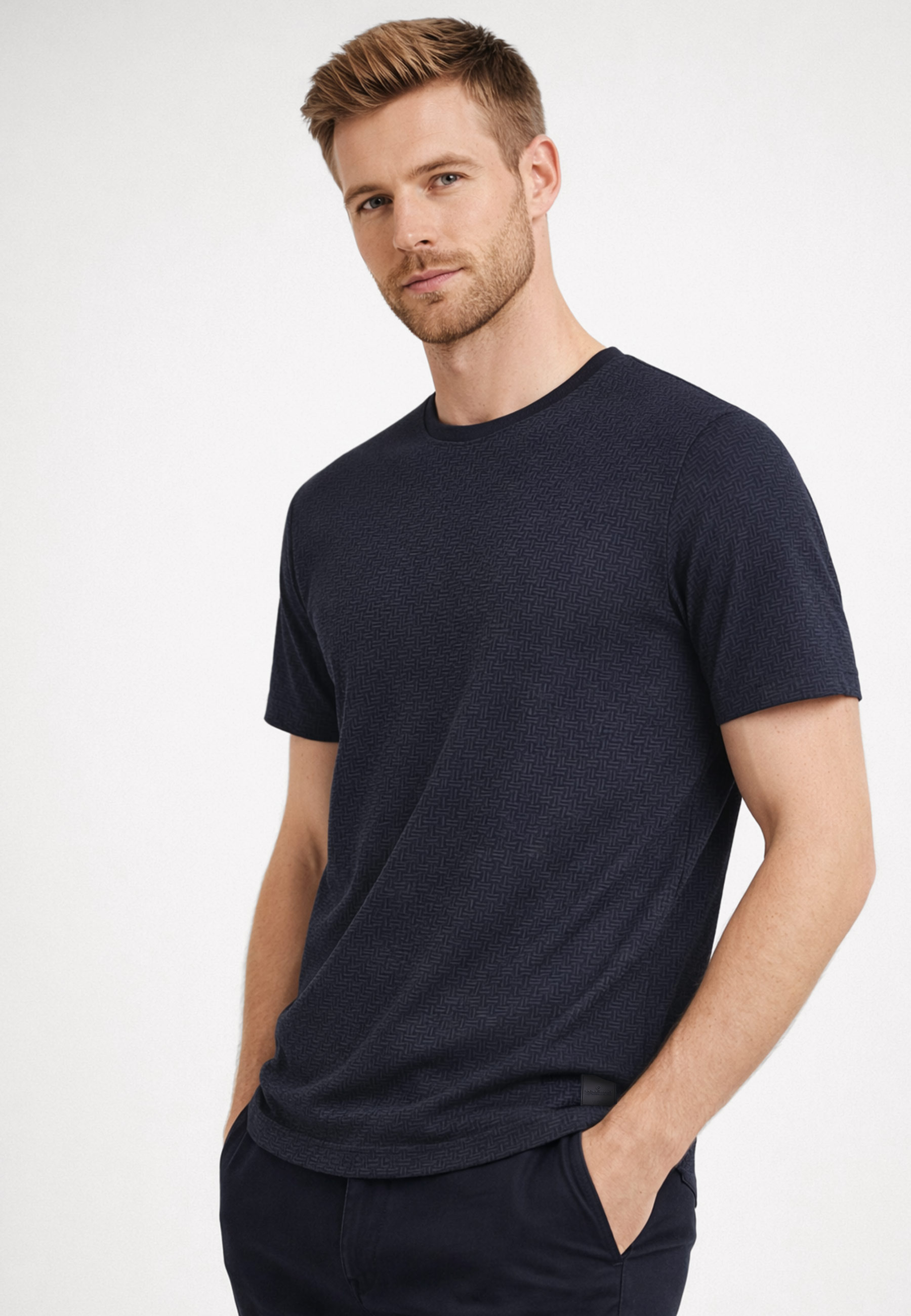 T-shirt w kolorze granatowym TM-SAMUEL